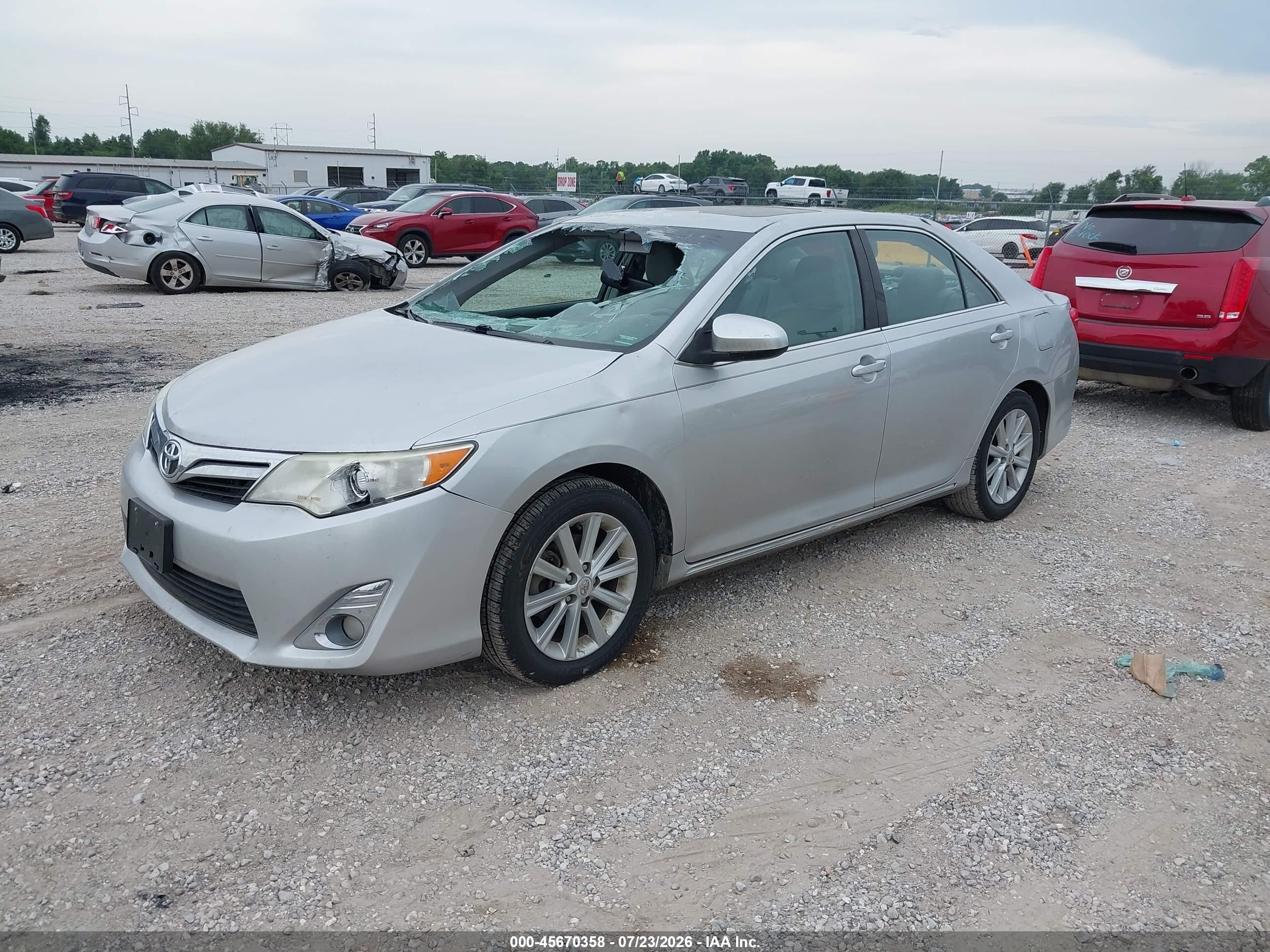 2012 Toyota Camry Xle V6 Серебряный vin: 4T1BK1FK7CU003875
