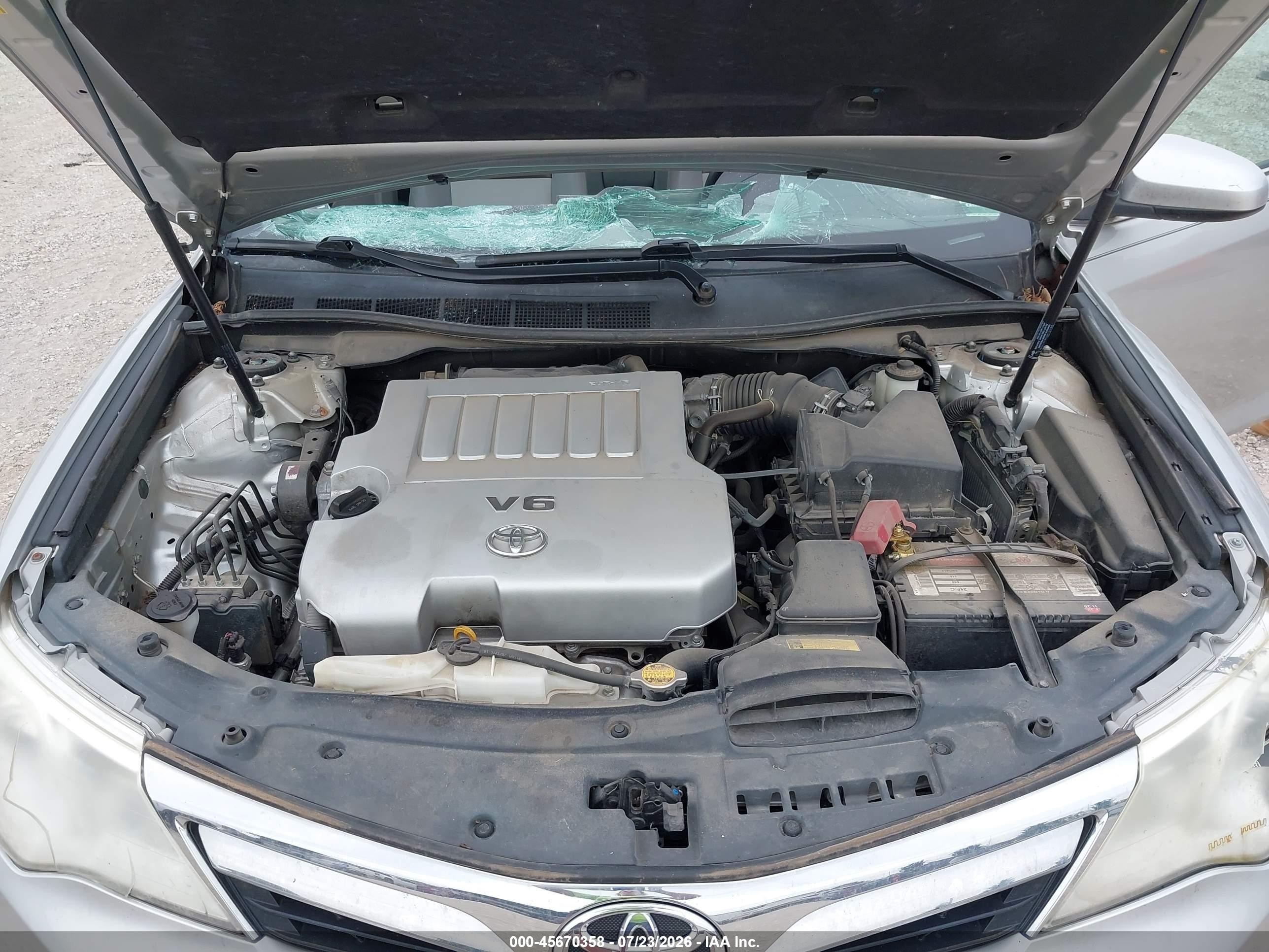 2012 Toyota Camry Xle V6 Серебряный vin: 4T1BK1FK7CU003875