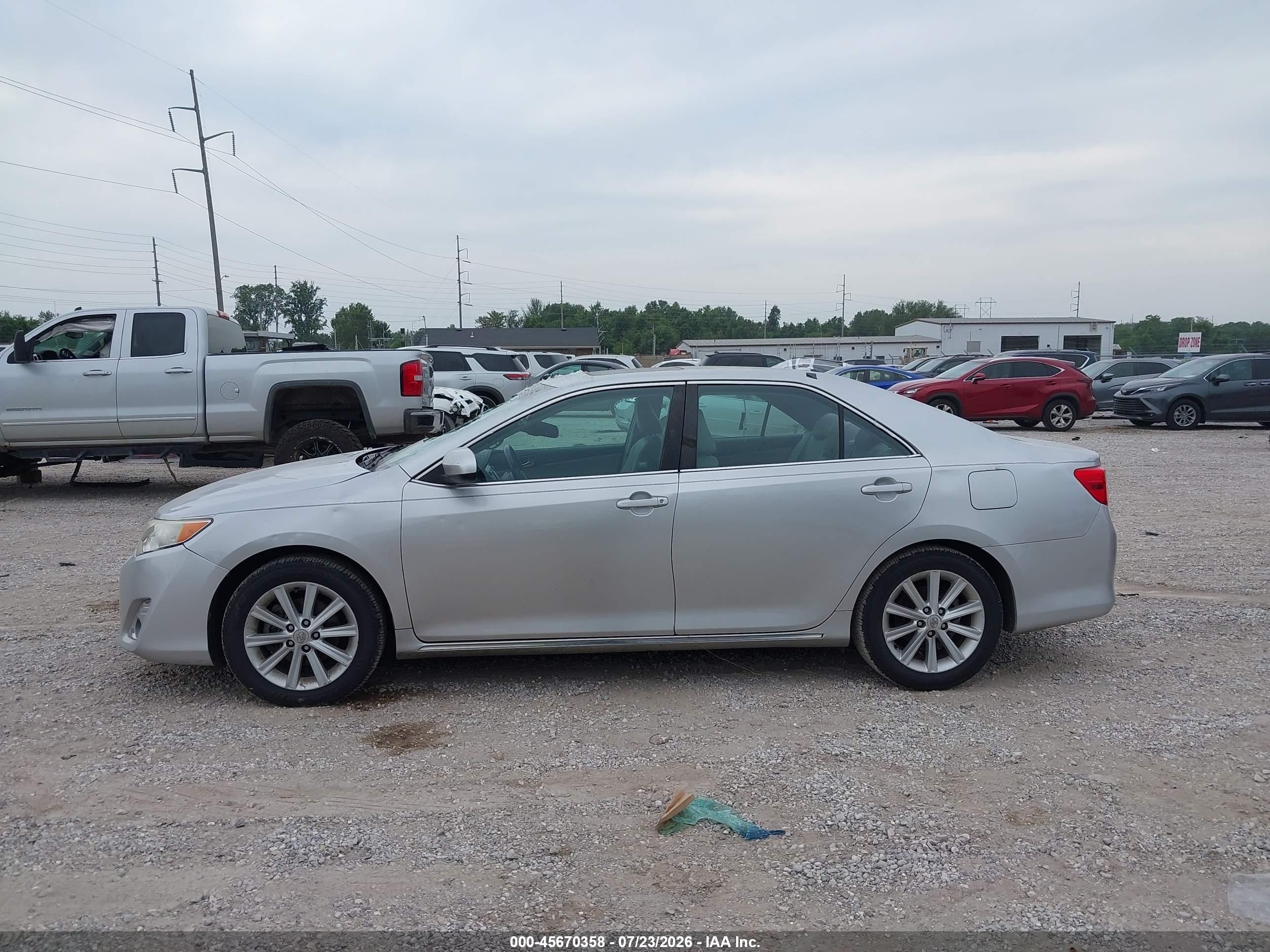 2012 Toyota Camry Xle V6 Серебряный vin: 4T1BK1FK7CU003875