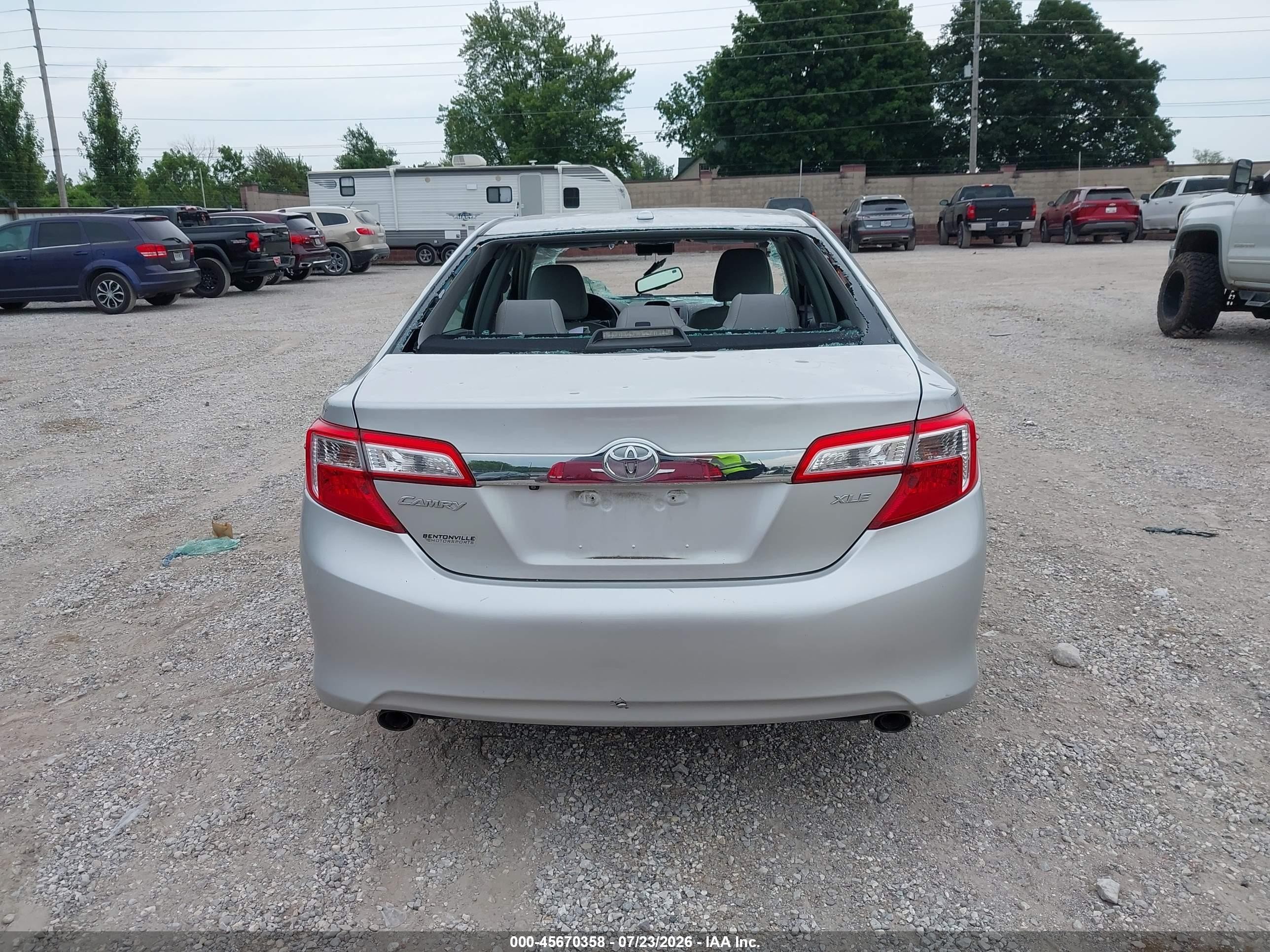 2012 Toyota Camry Xle V6 Серебряный vin: 4T1BK1FK7CU003875