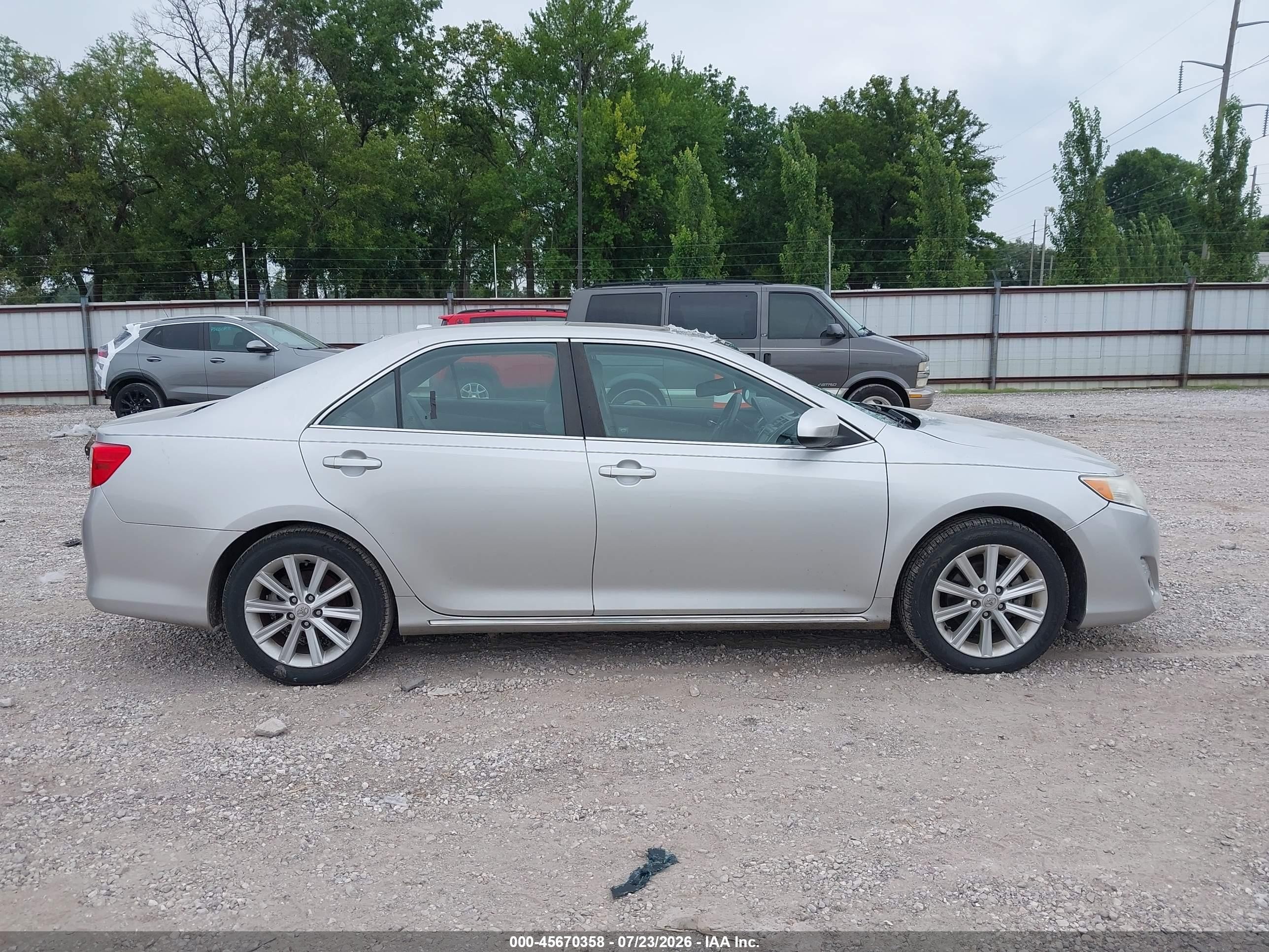 2012 Toyota Camry Xle V6 Серебряный vin: 4T1BK1FK7CU003875