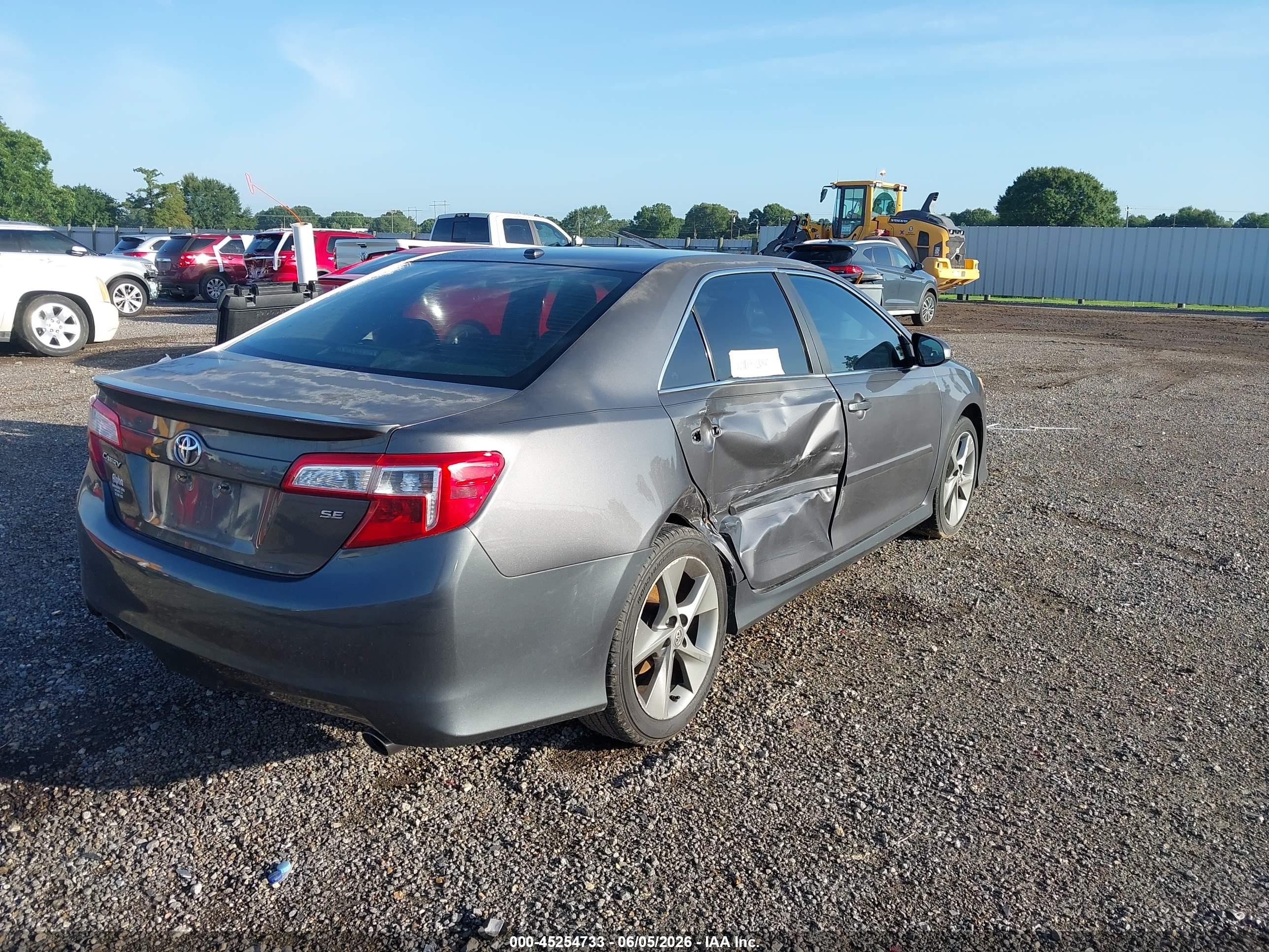 2012 Toyota Camry Se V6 Gray vin: 4T1BK1FK7CU013399