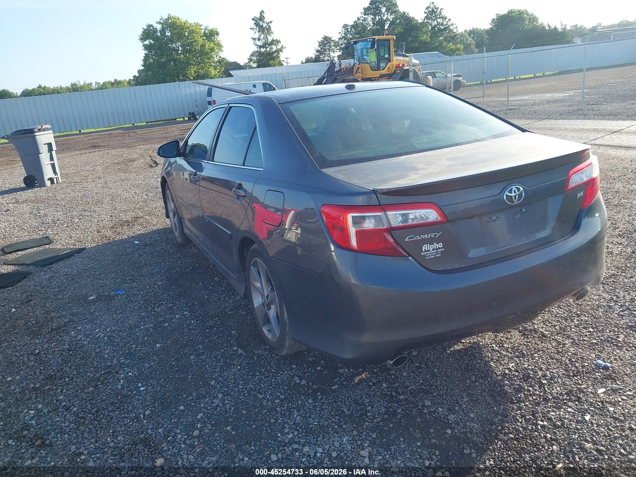 2012 Toyota Camry Se V6 Gray vin: 4T1BK1FK7CU013399