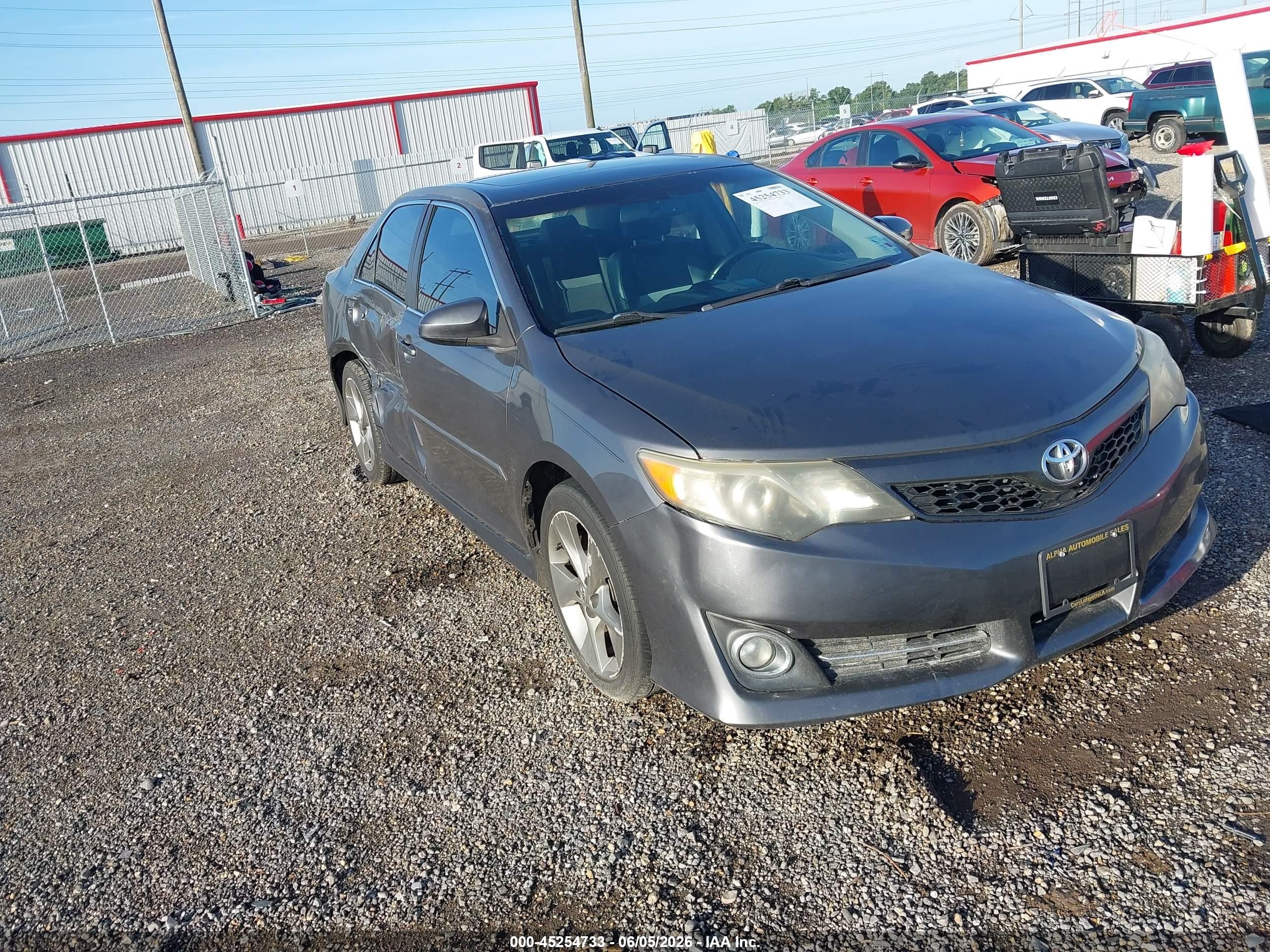 2012 Toyota Camry Se V6 Gray vin: 4T1BK1FK7CU013399