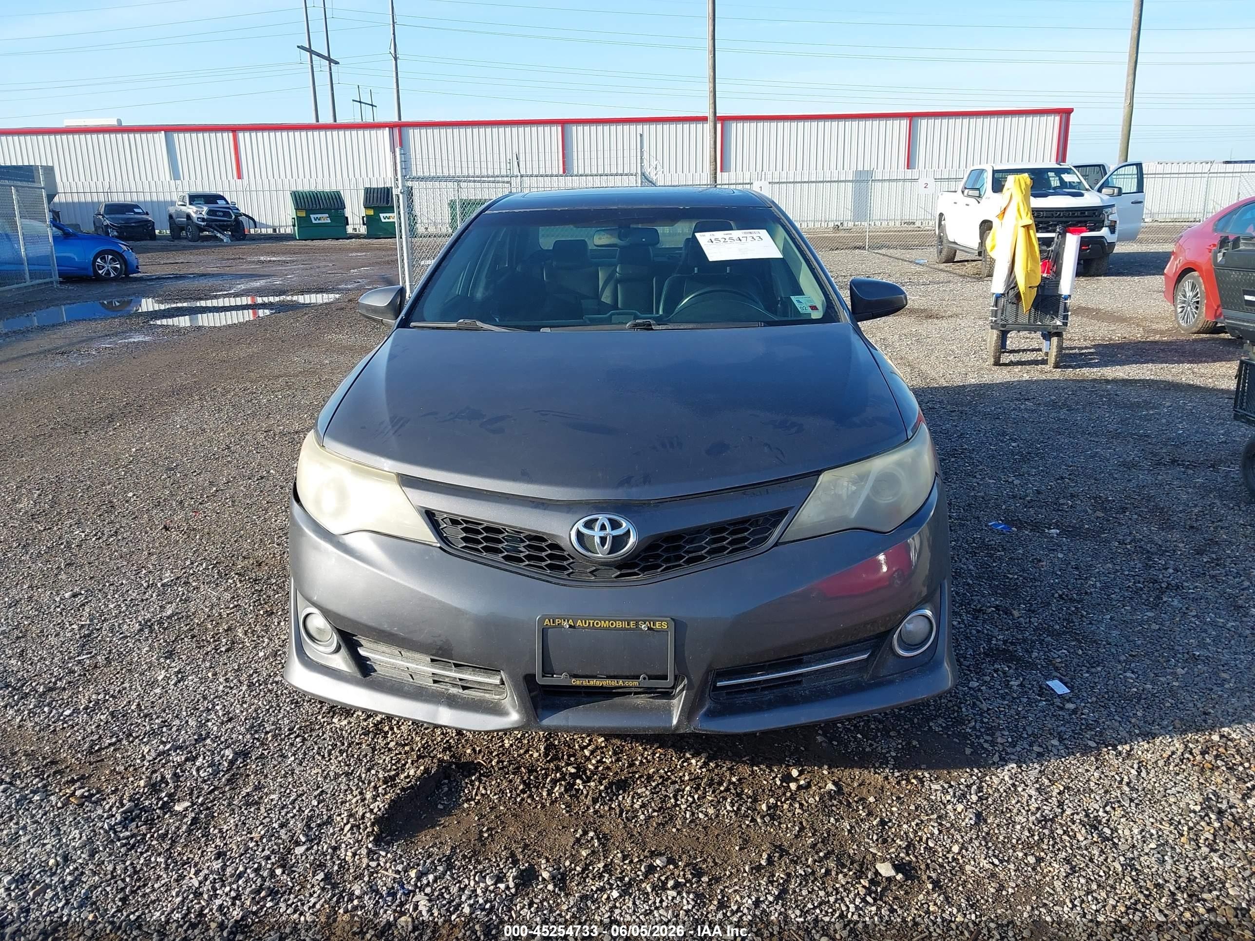 2012 Toyota Camry Se V6 Gray vin: 4T1BK1FK7CU013399