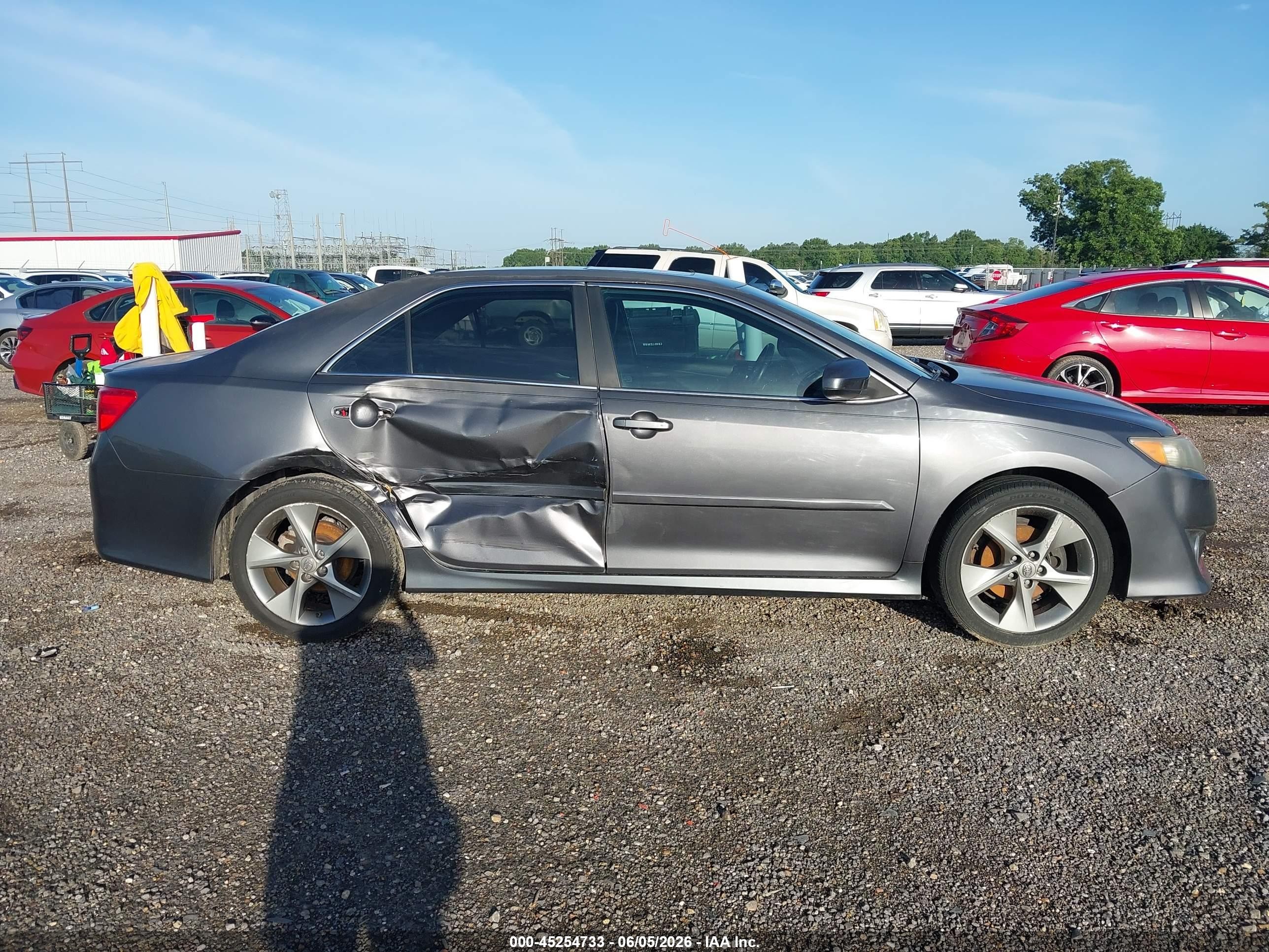 2012 Toyota Camry Se V6 Gray vin: 4T1BK1FK7CU013399