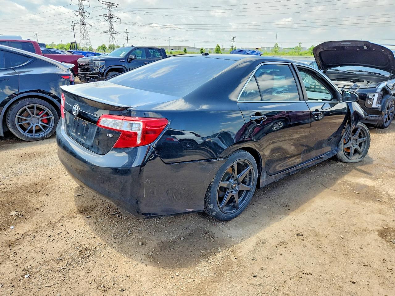 2012 Toyota Camry Se V6 Black vin: 4T1BK1FK7CU019154