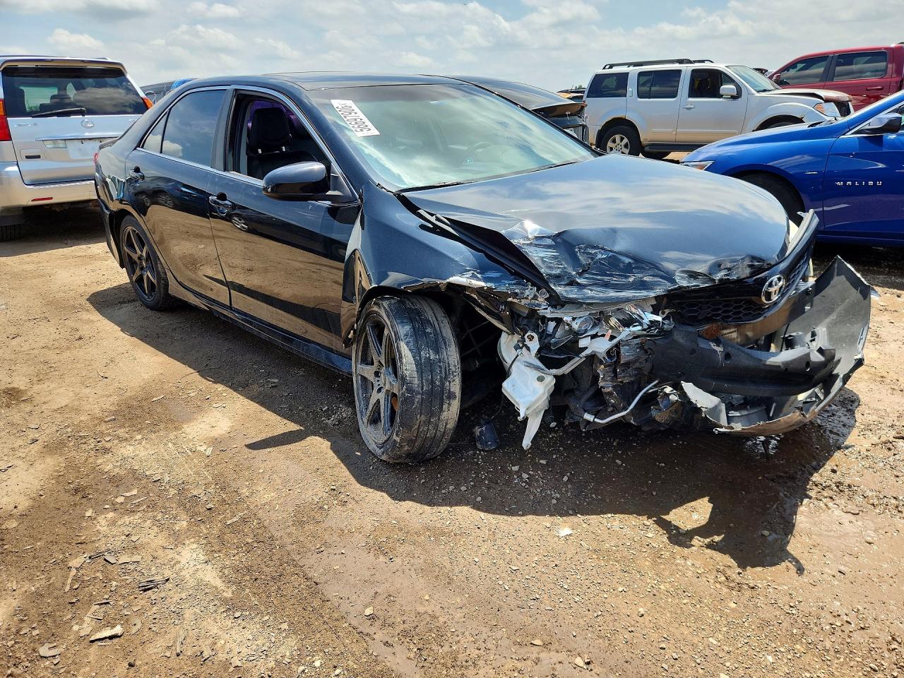 2012 Toyota Camry Se V6 Black vin: 4T1BK1FK7CU019154