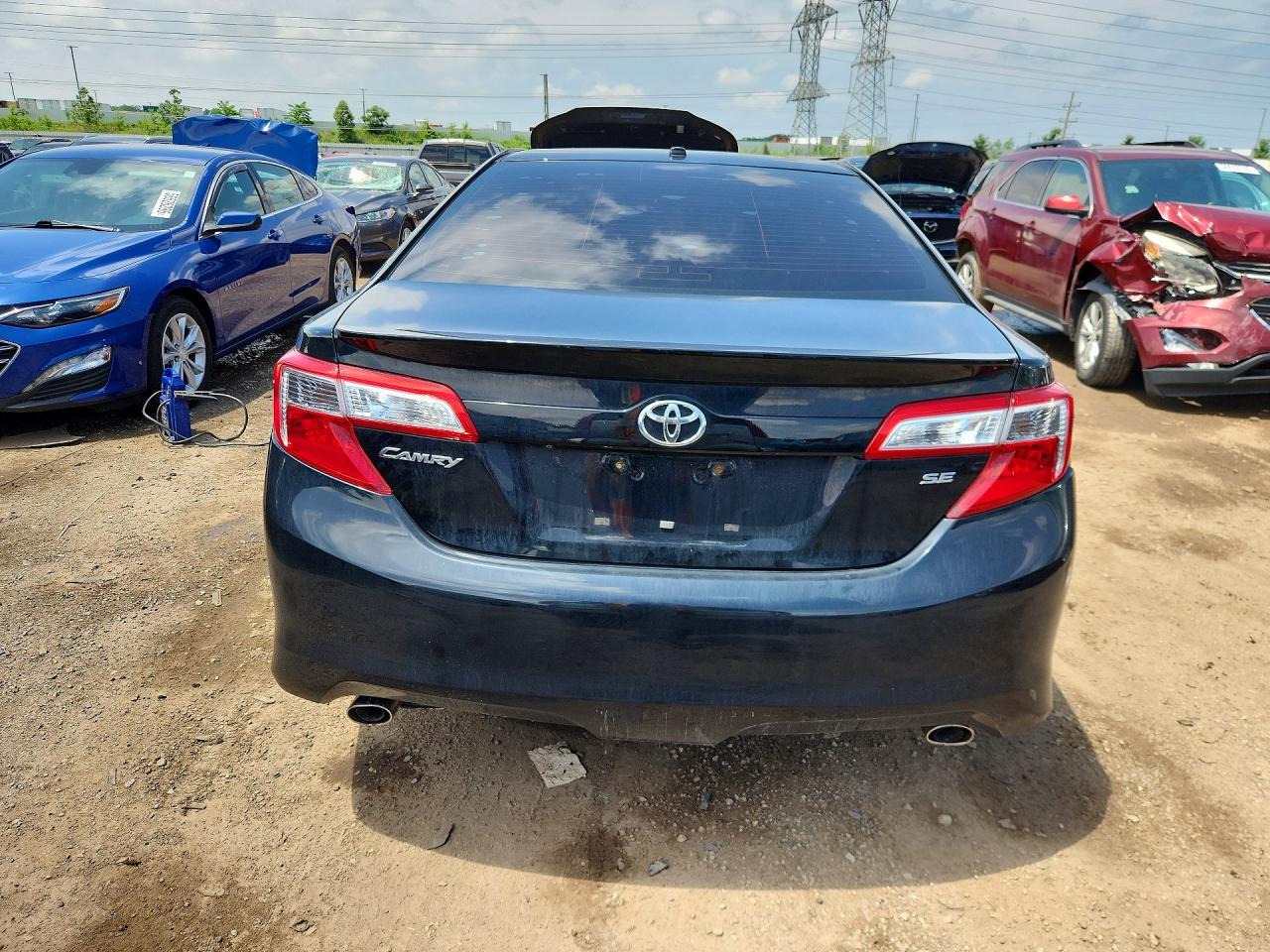 2012 Toyota Camry Se V6 Black vin: 4T1BK1FK7CU019154