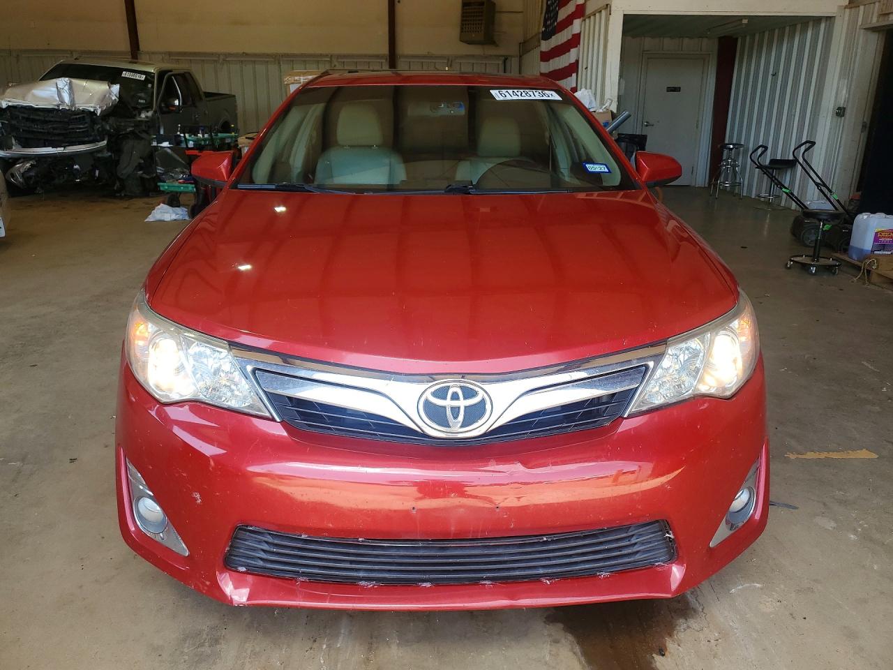 2012 Toyota Camry Xle V6 Red vin: 4T1BK1FK7CU505821