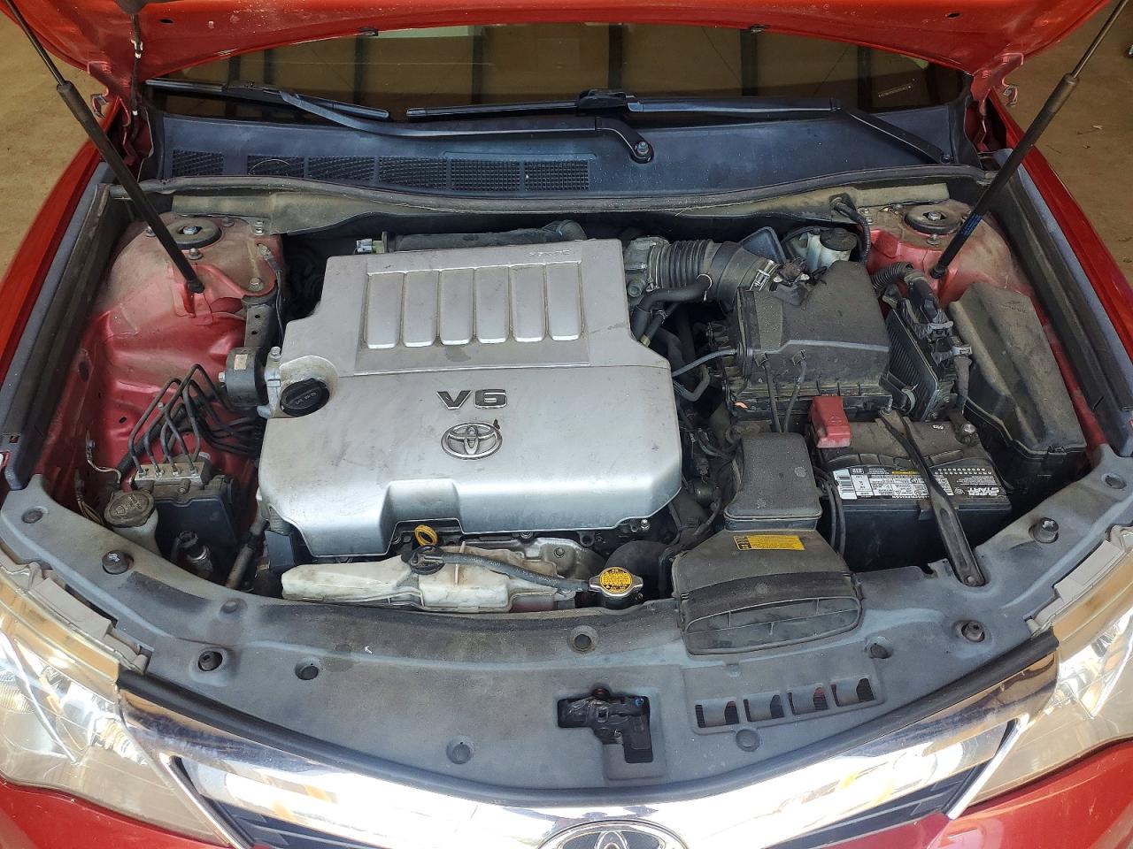 2012 Toyota Camry Xle V6 Red vin: 4T1BK1FK7CU505821