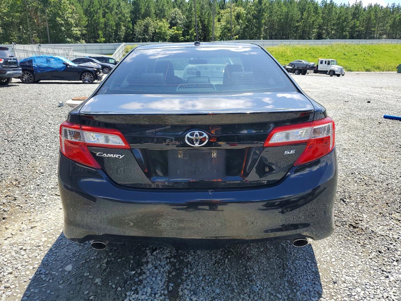 2012 Toyota Camry Se V6 Black vin: 4T1BK1FK7CU508864