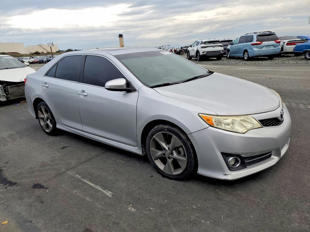 2012 Toyota Camry Se Silver vin: 4T1BK1FK7CU518990