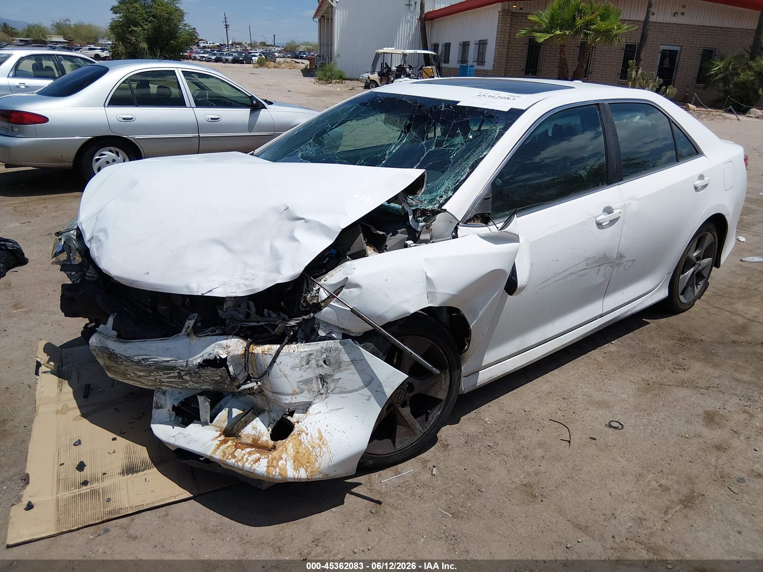 2013 Toyota Camry Se V6 White vin: 4T1BK1FK7DU525133