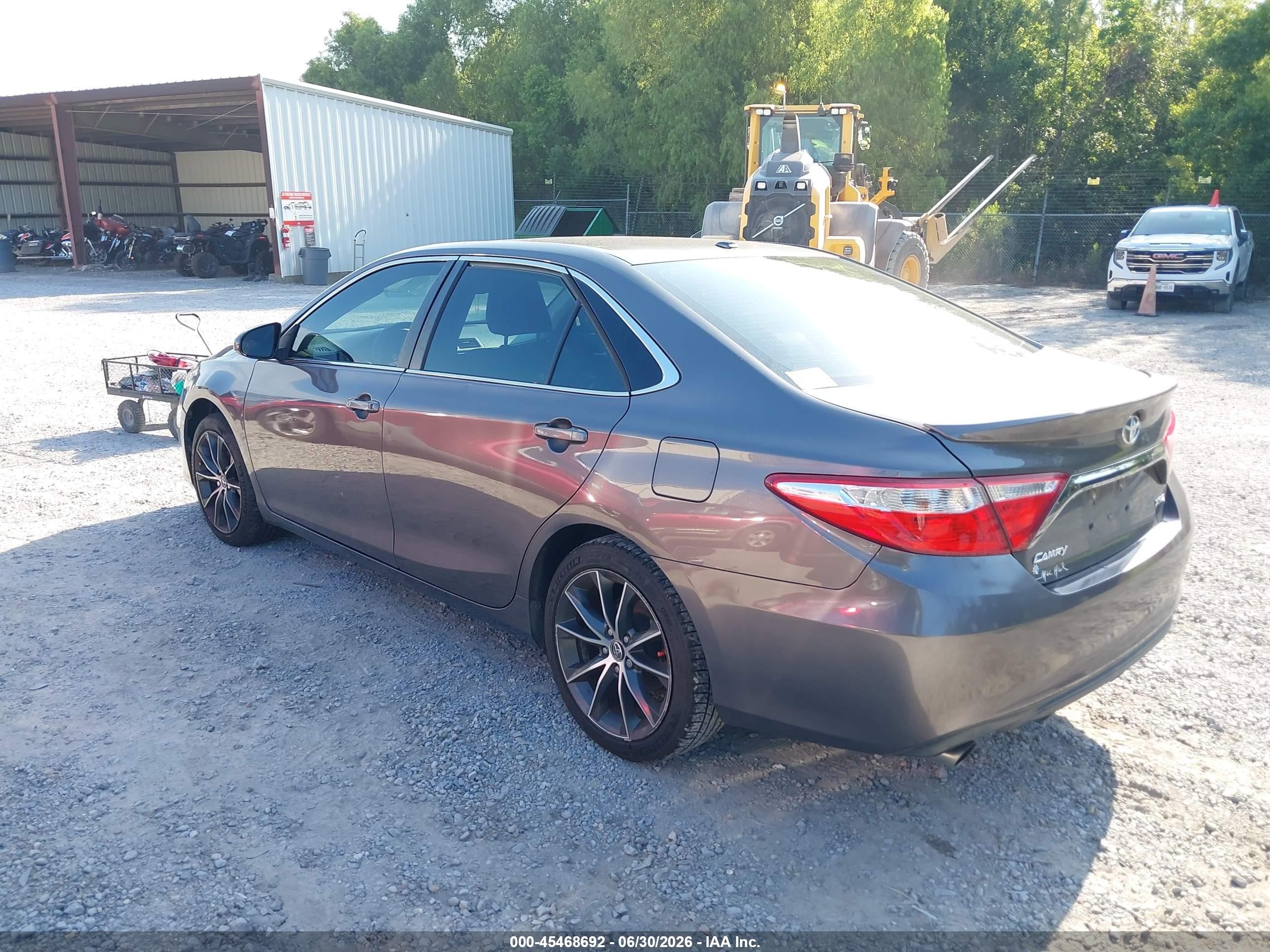 2015 Toyota Camry Xse V6 Gray vin: 4T1BK1FK7FU565022