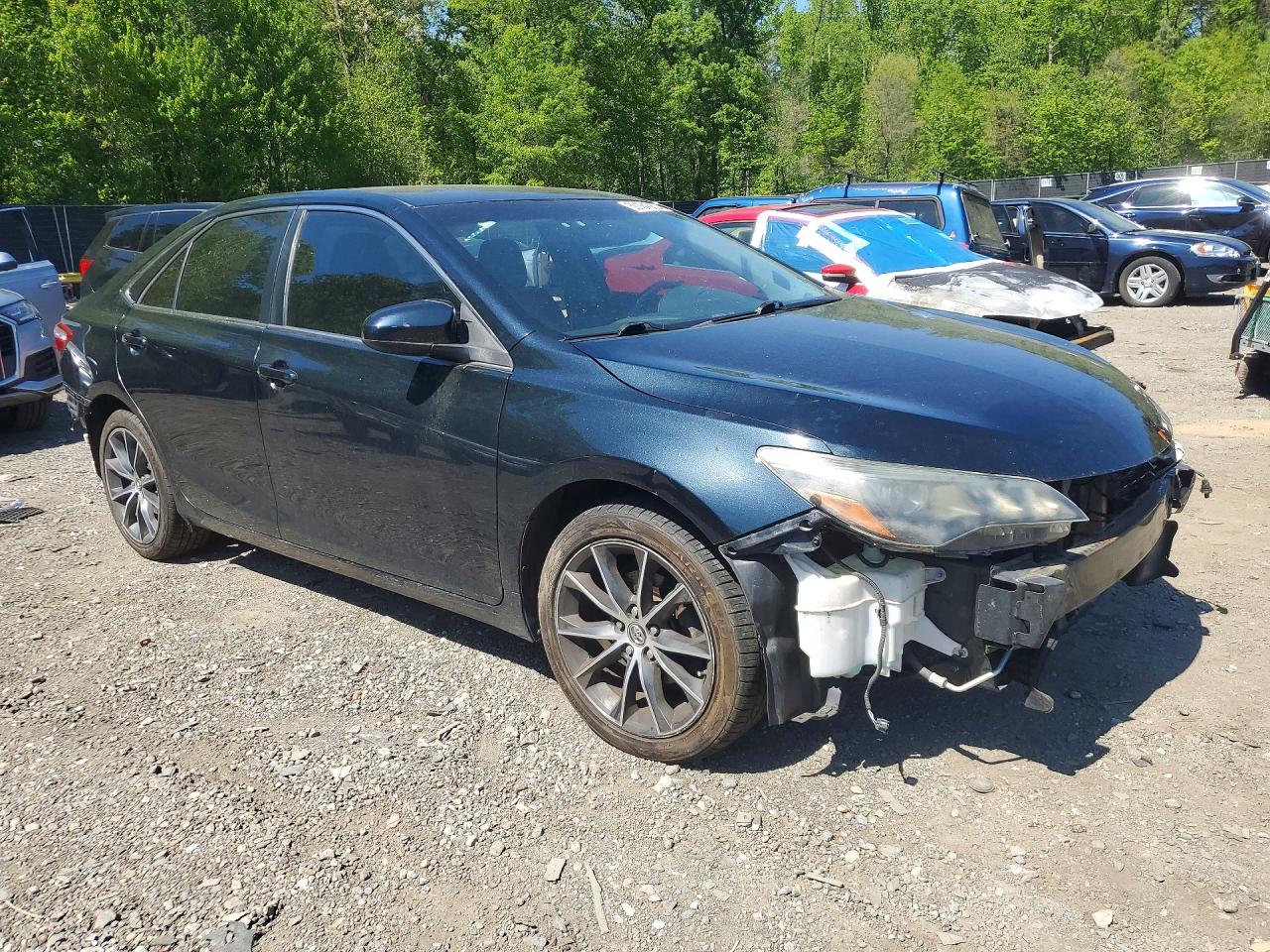 2015 Toyota Camry Xse V6 Blue vin: 4T1BK1FK7FU566610
