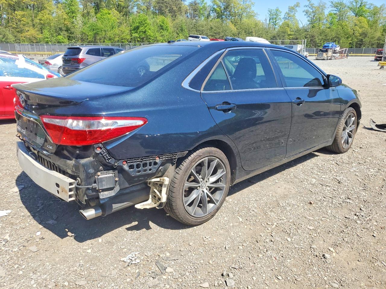 2015 Toyota Camry Xse V6 Blue vin: 4T1BK1FK7FU566610