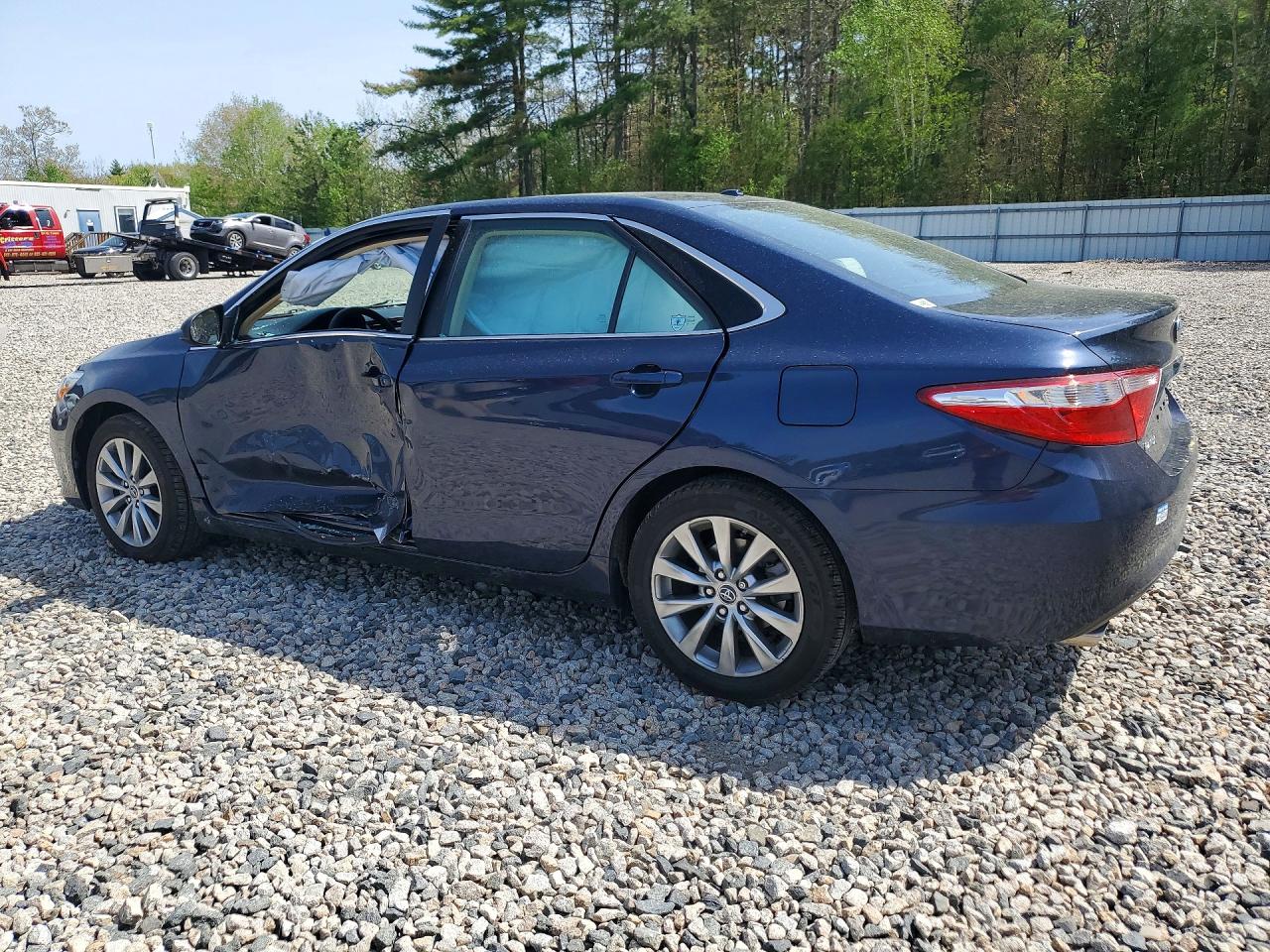 2015 Toyota Camry Xle V6 Blue vin: 4T1BK1FK7FU567837