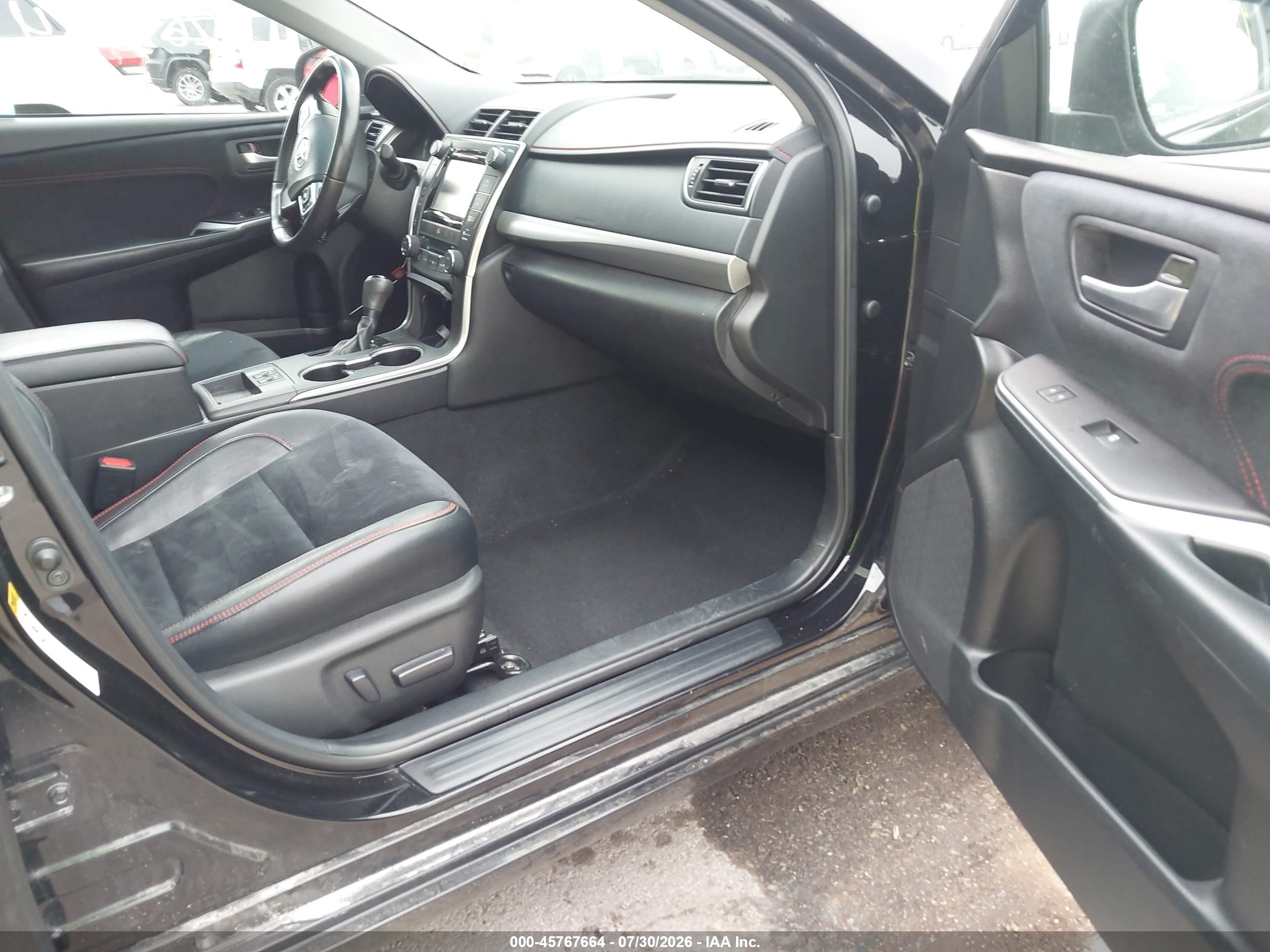 2015 Toyota Camry Xse V6 Black vin: 4T1BK1FK7FU568762