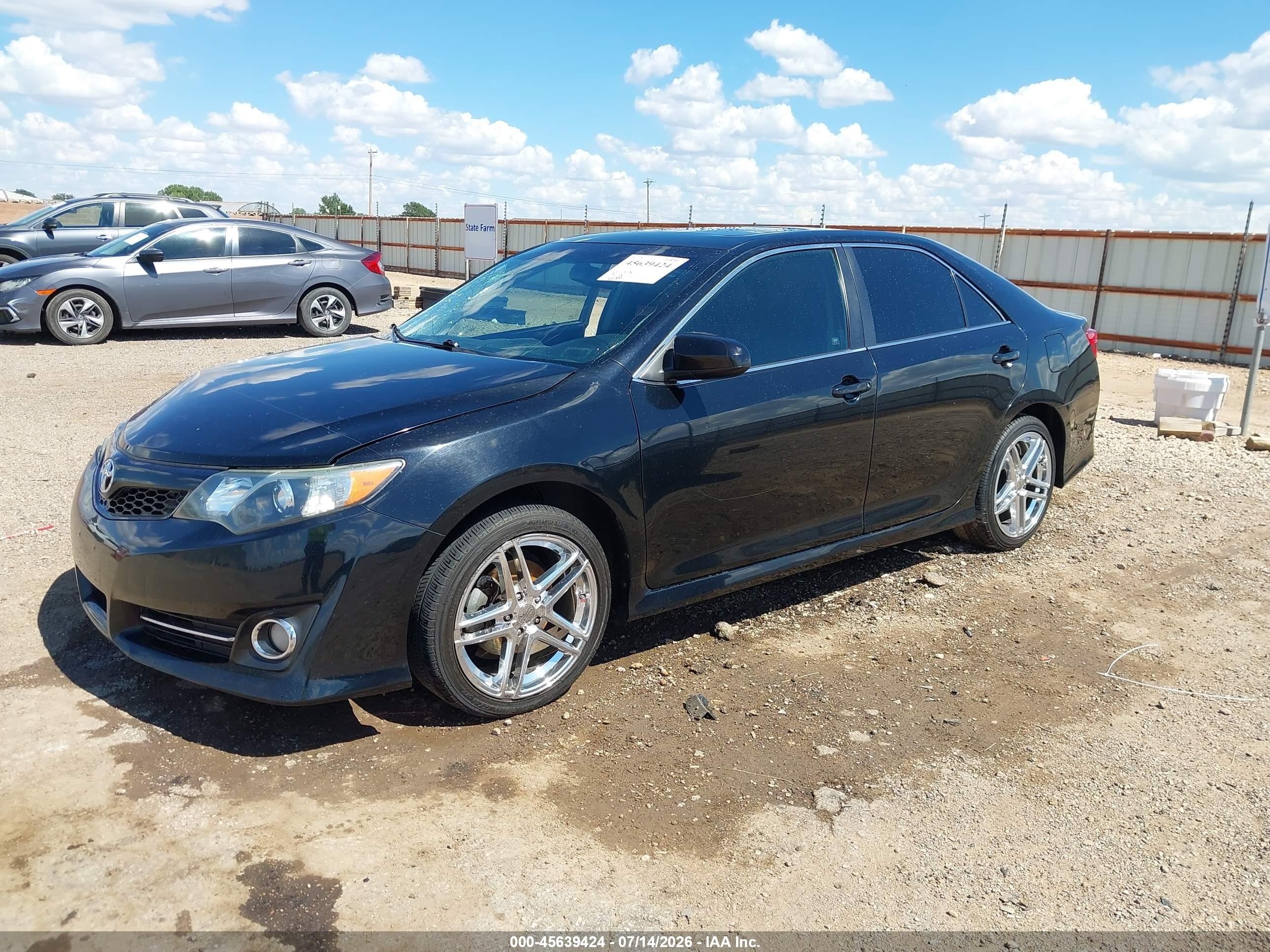 2012 Toyota Camry Se V6 Black vin: 4T1BK1FK8CU007367