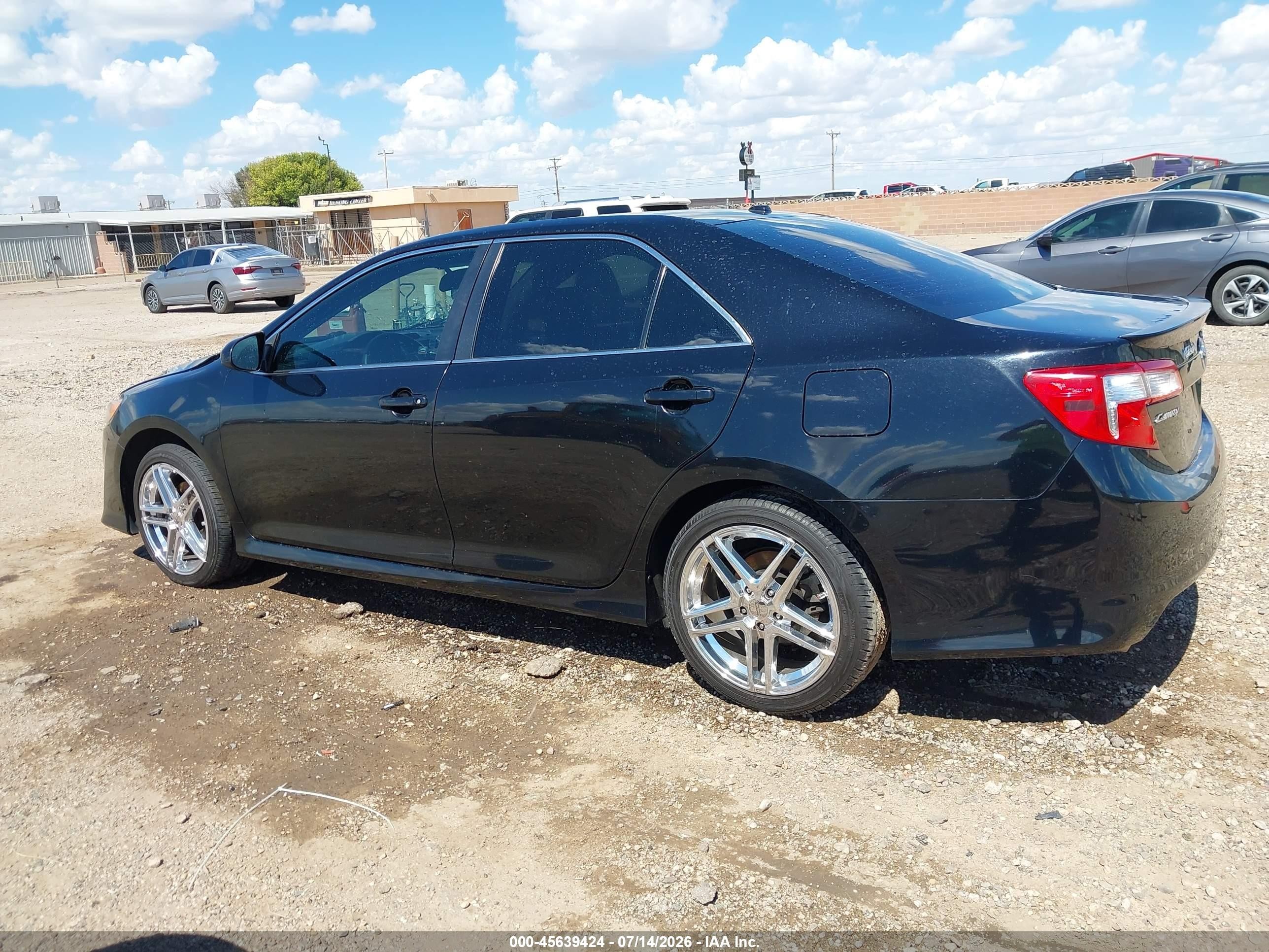 2012 Toyota Camry Se V6 Black vin: 4T1BK1FK8CU007367