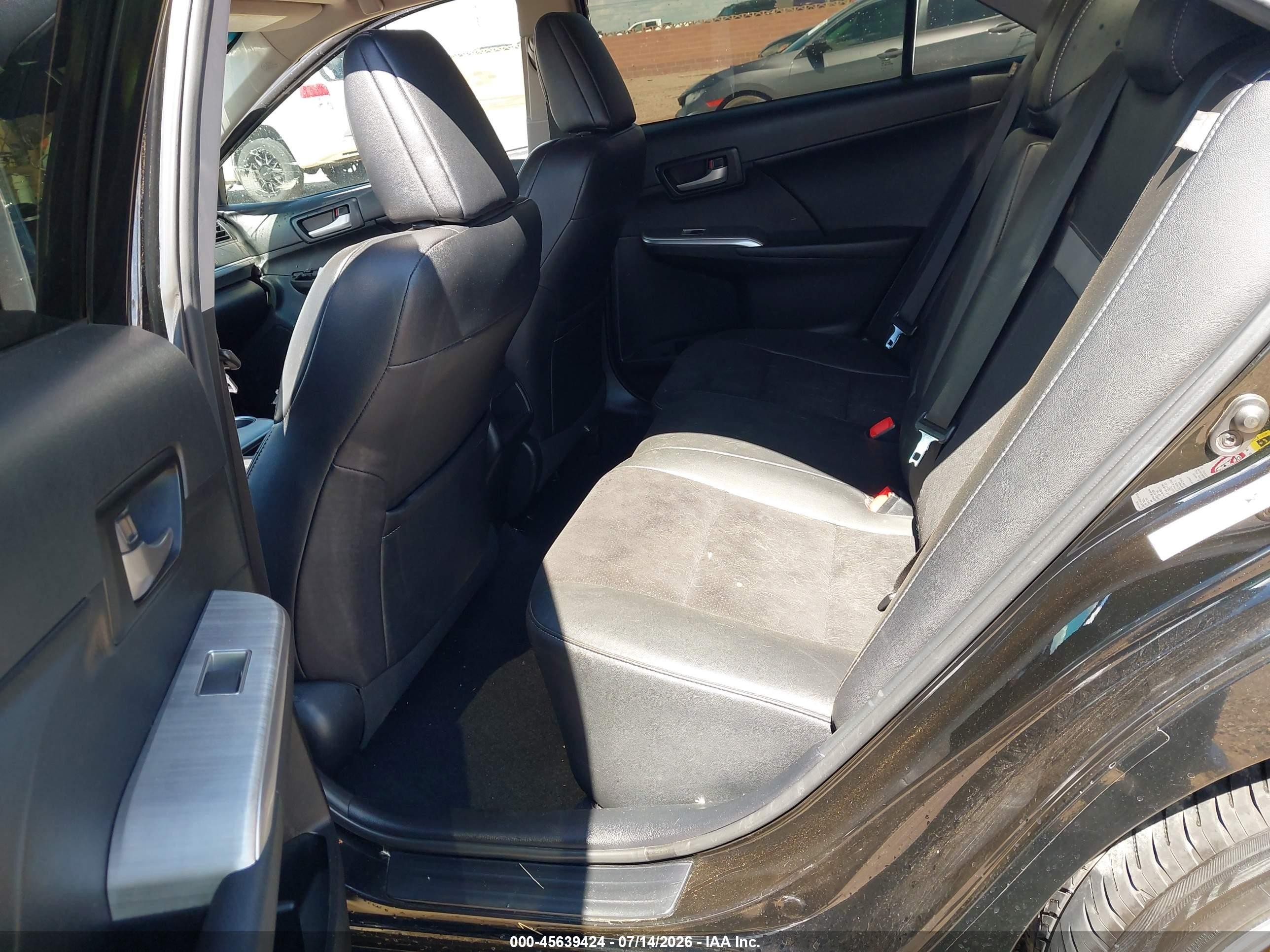 2012 Toyota Camry Se V6 Black vin: 4T1BK1FK8CU007367