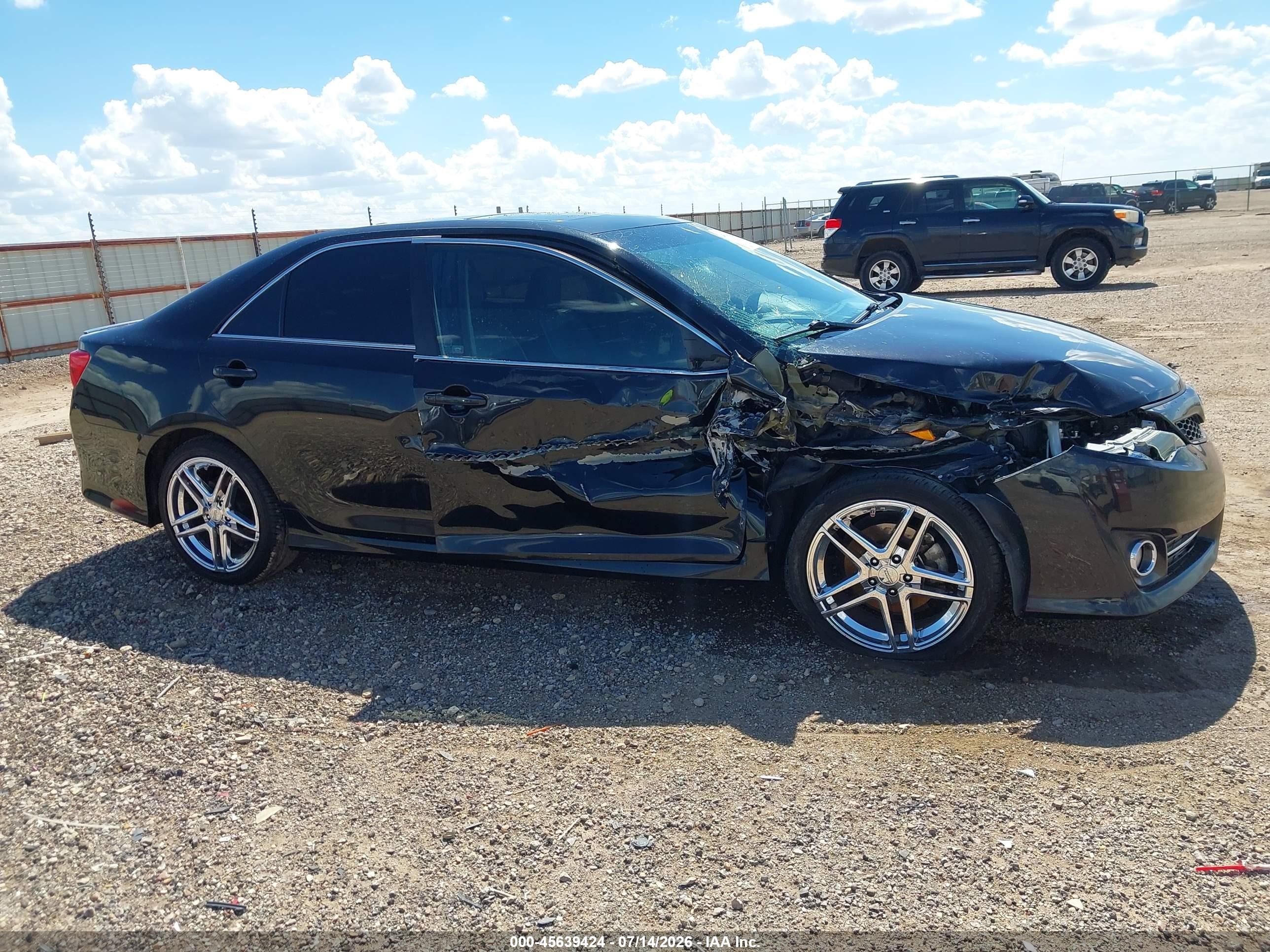 2012 Toyota Camry Se V6 Black vin: 4T1BK1FK8CU007367