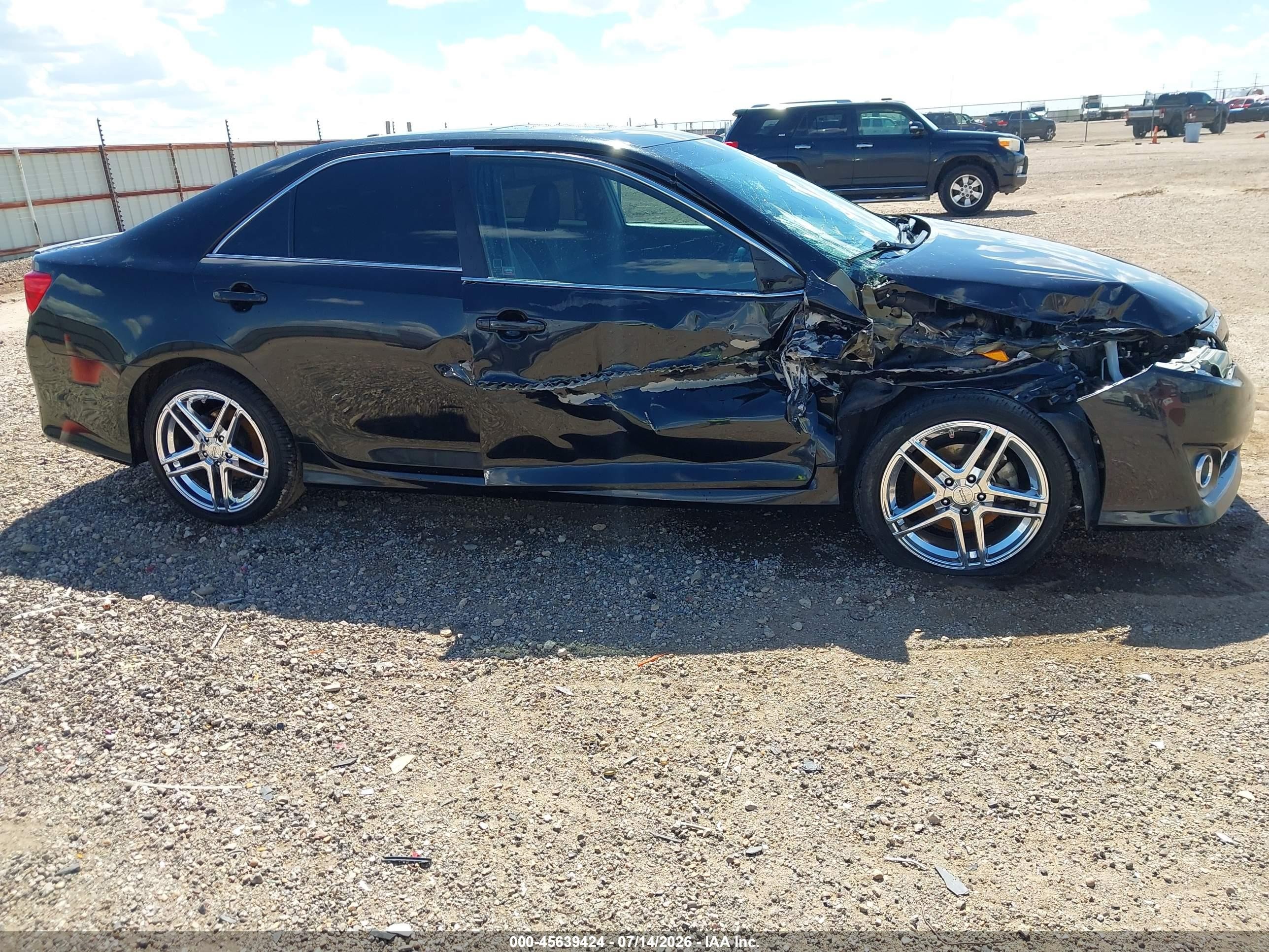 2012 Toyota Camry Se V6 Black vin: 4T1BK1FK8CU007367