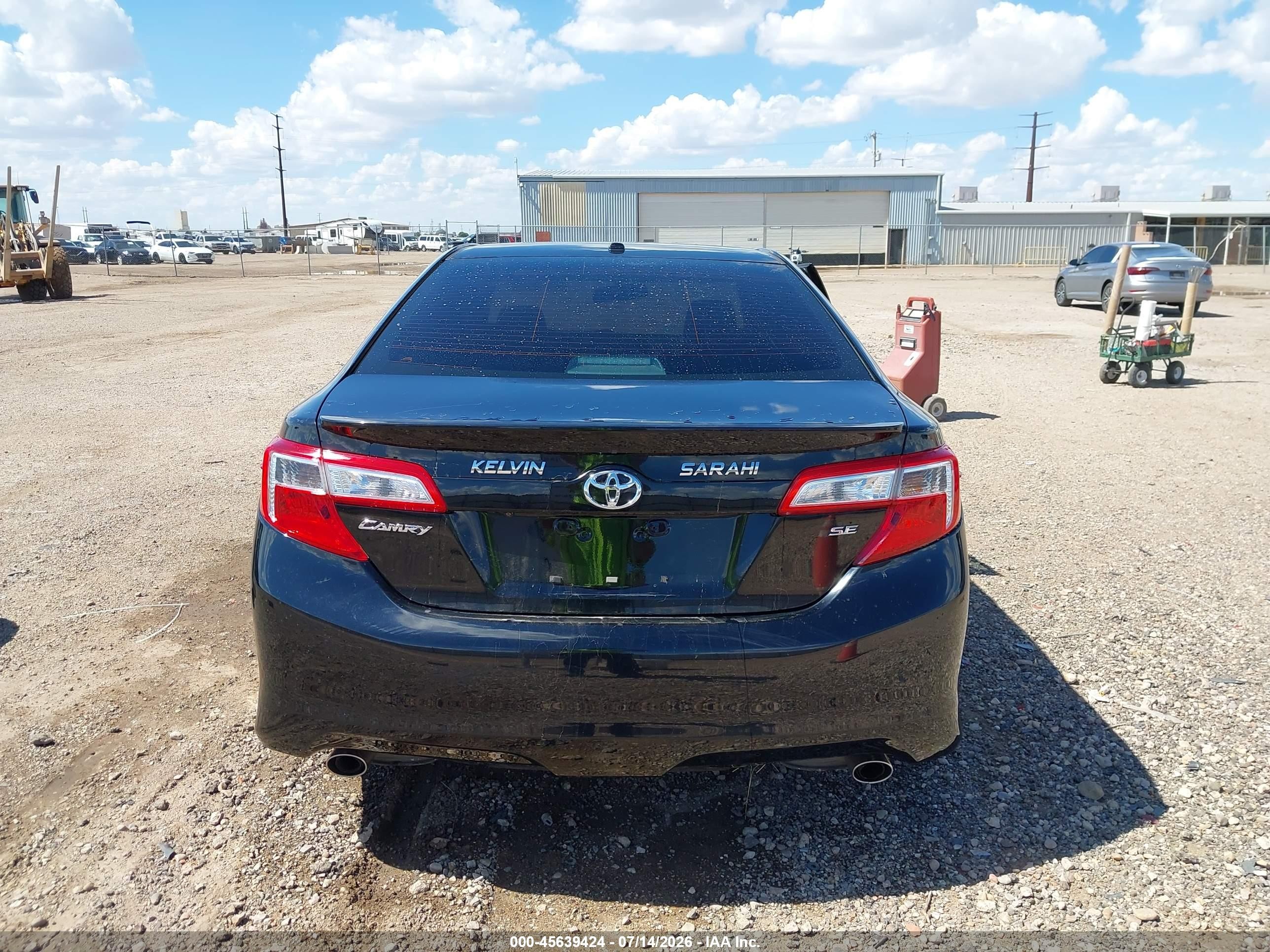 2012 Toyota Camry Se V6 Black vin: 4T1BK1FK8CU007367