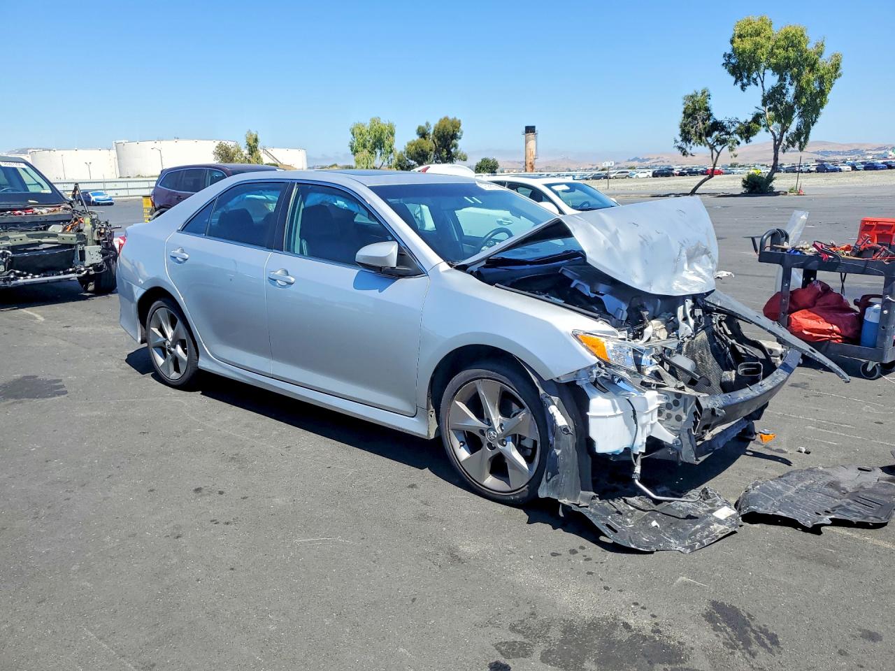 2012 Toyota Camry Se V6 Silver vin: 4T1BK1FK8CU009765