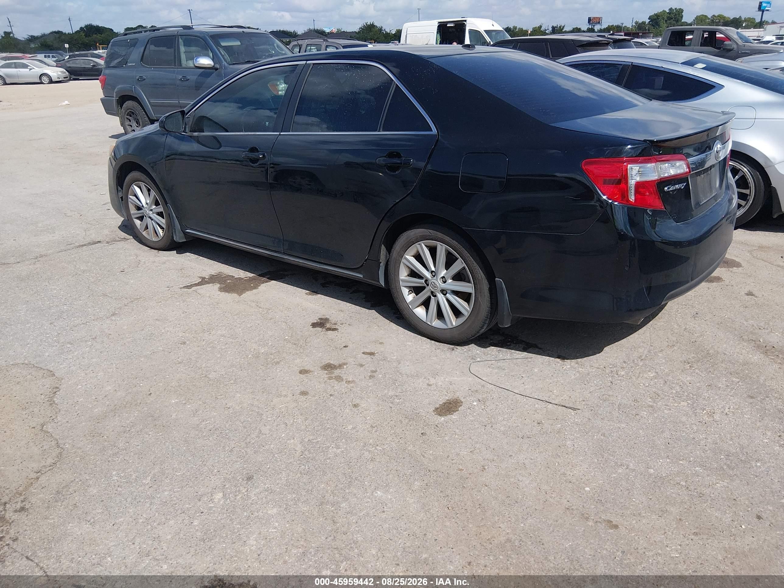 2012 Toyota Camry Xle V6 Black vin: 4T1BK1FK8CU010575