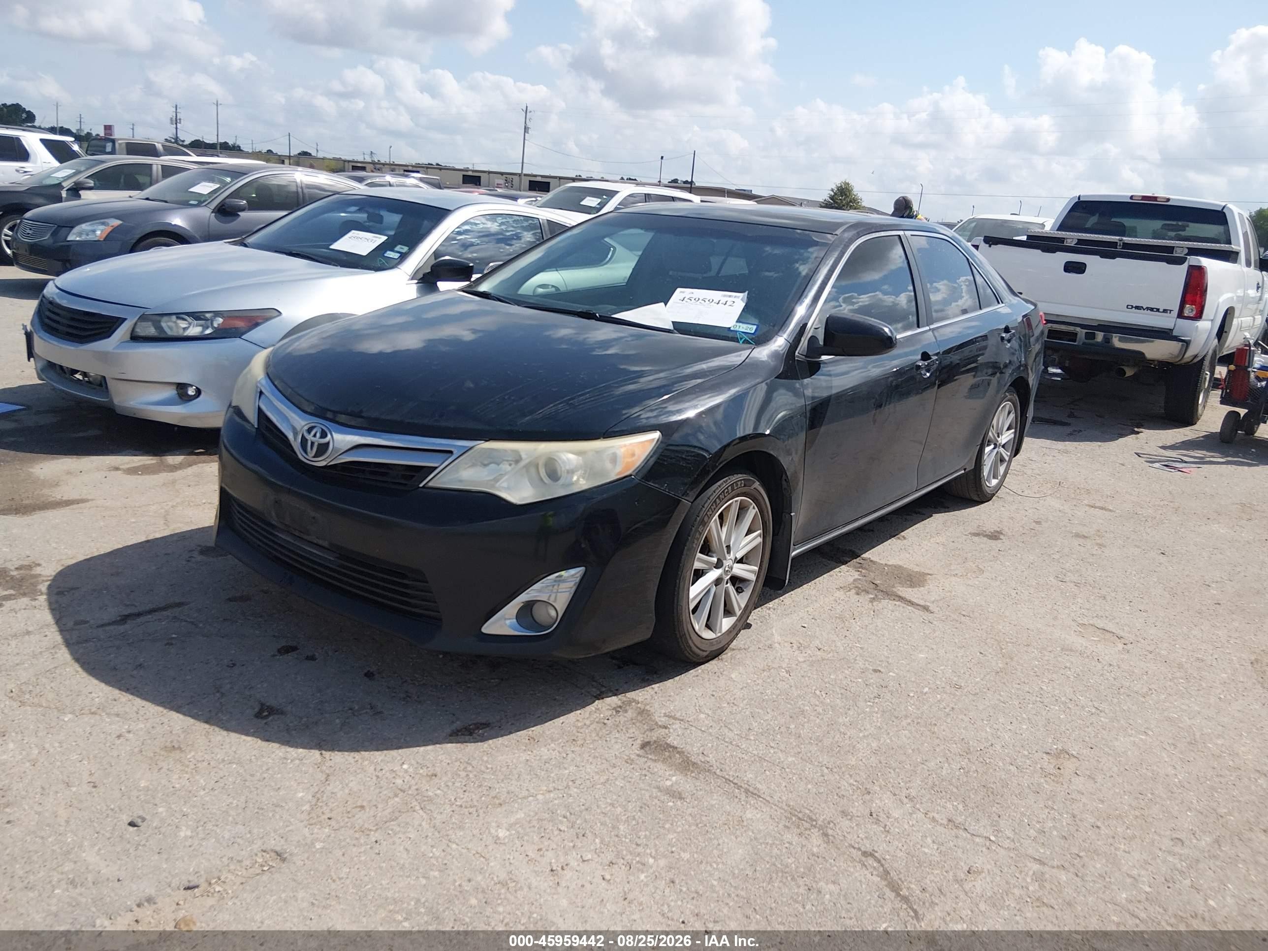 2012 Toyota Camry Xle V6 Black vin: 4T1BK1FK8CU010575