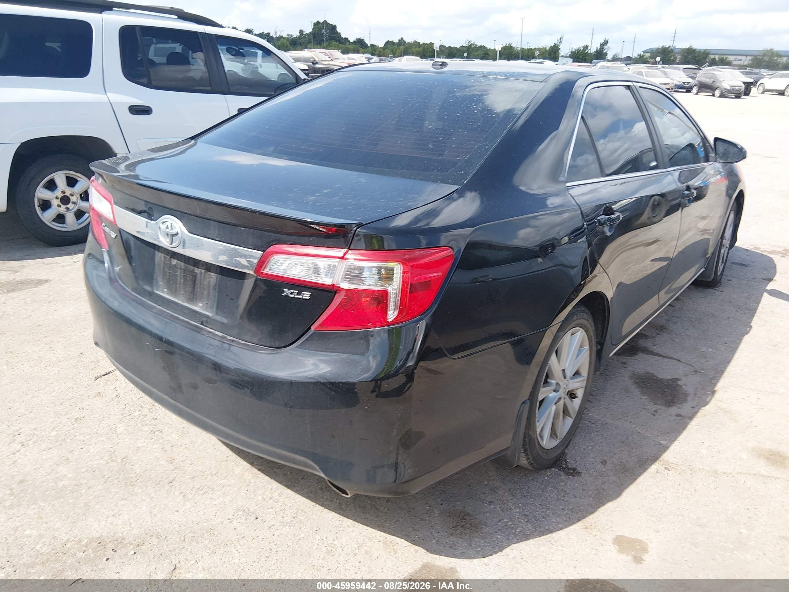 2012 Toyota Camry Xle V6 Black vin: 4T1BK1FK8CU010575