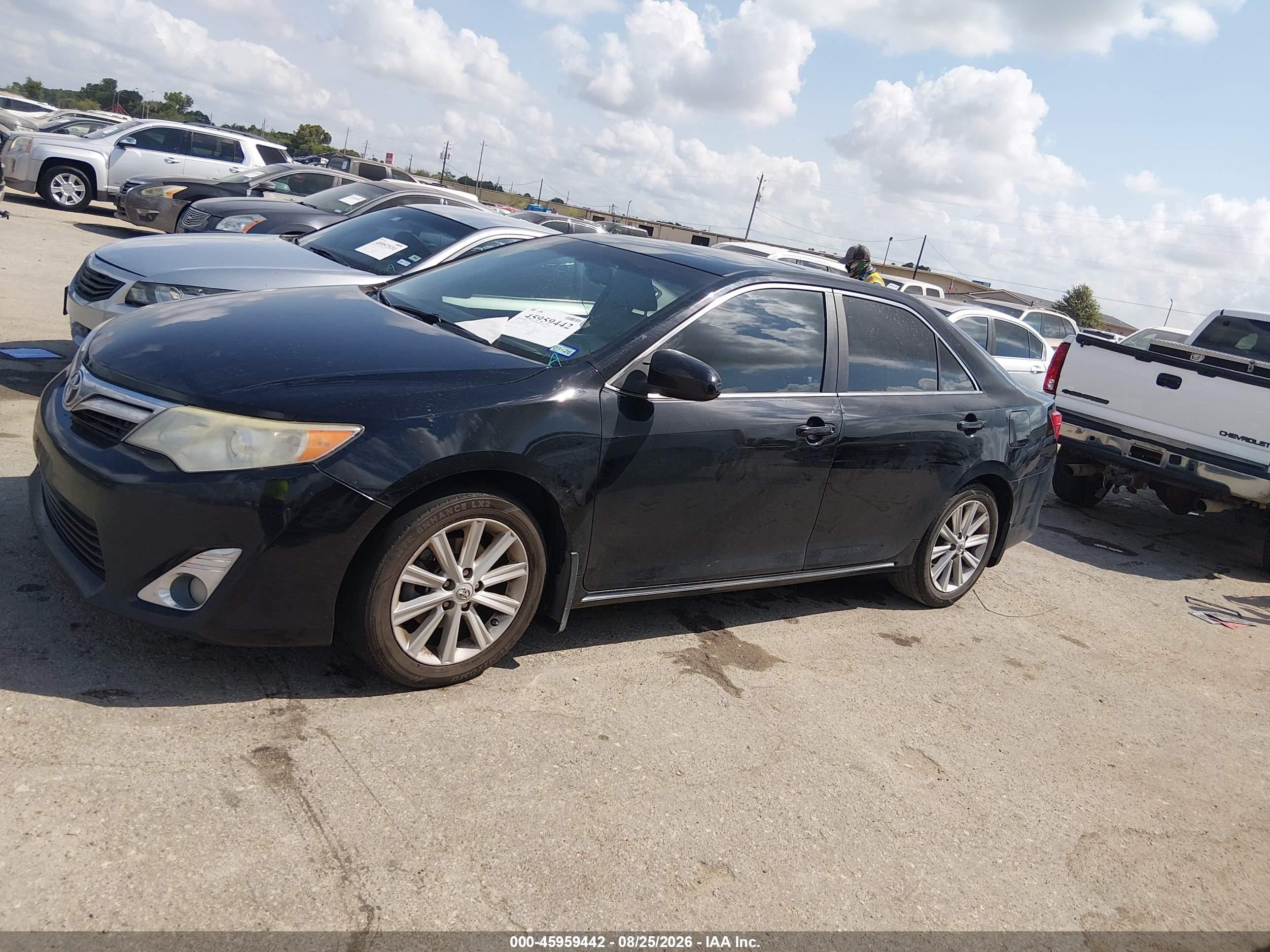 2012 Toyota Camry Xle V6 Black vin: 4T1BK1FK8CU010575