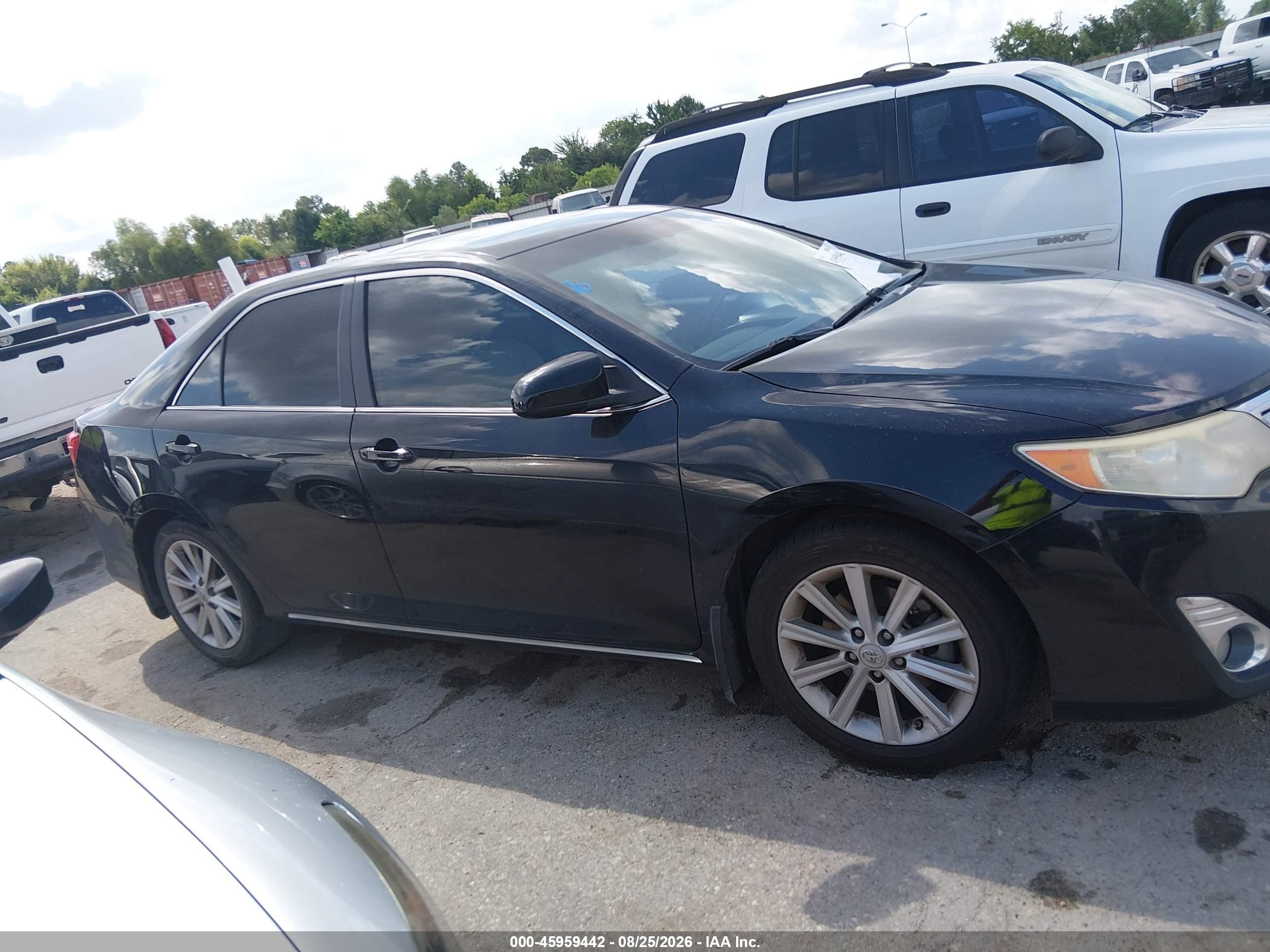 2012 Toyota Camry Xle V6 Black vin: 4T1BK1FK8CU010575