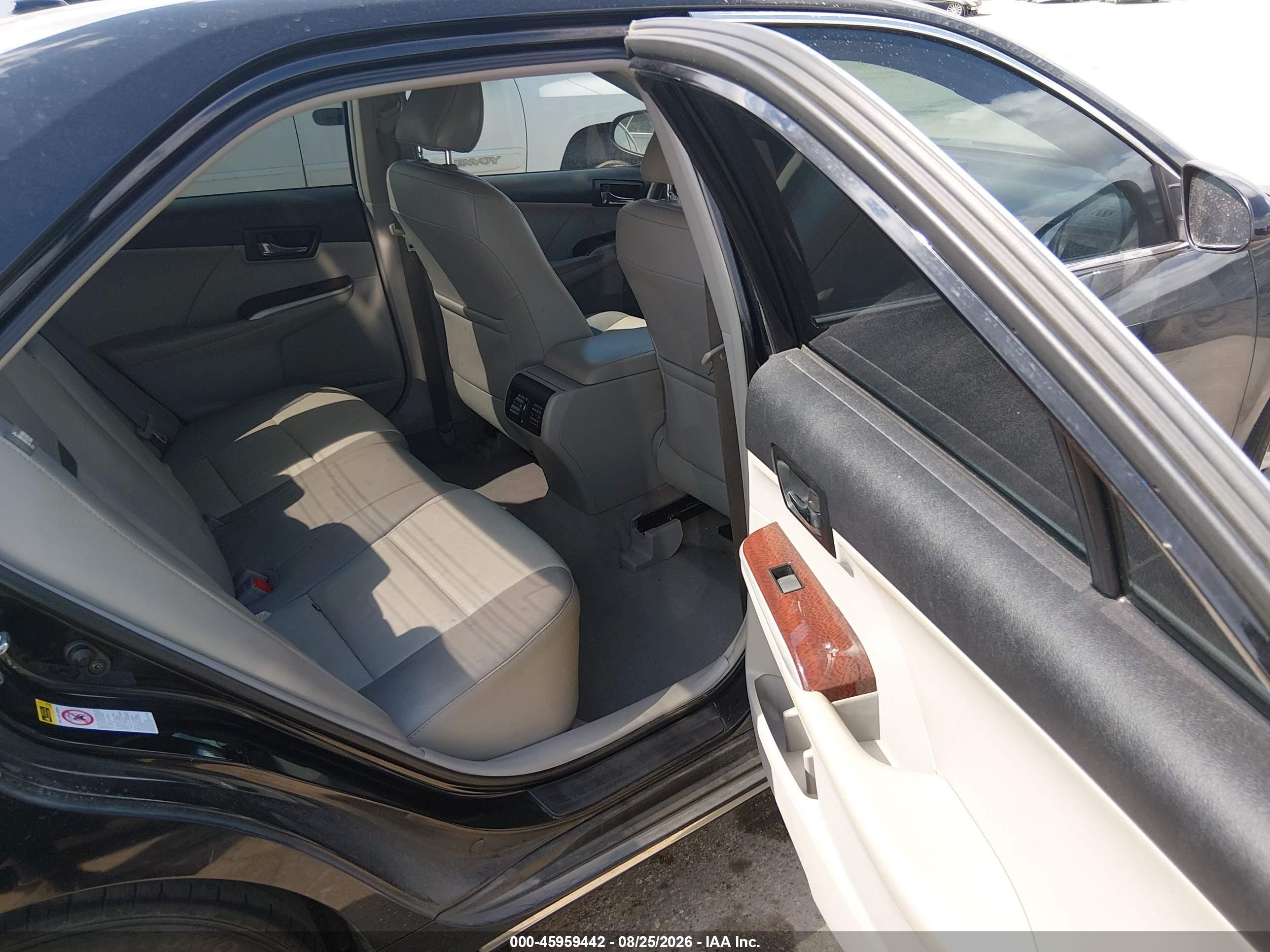 2012 Toyota Camry Xle V6 Black vin: 4T1BK1FK8CU010575