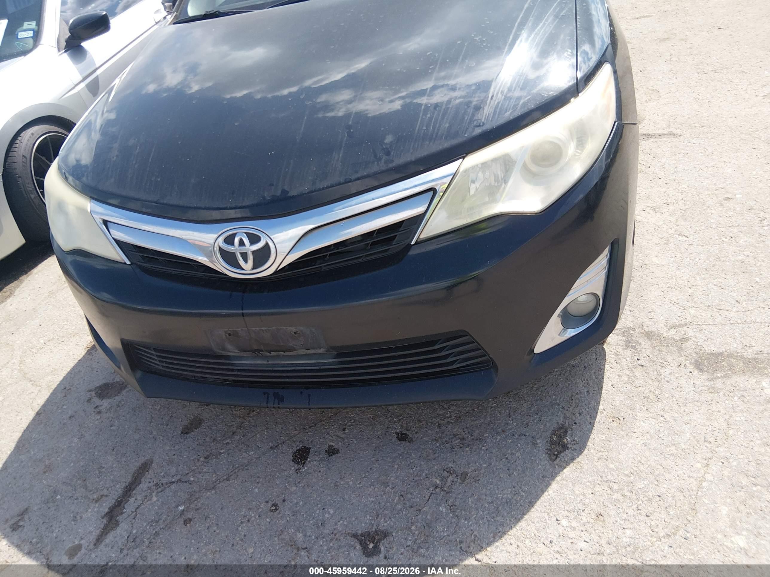 2012 Toyota Camry Xle V6 Black vin: 4T1BK1FK8CU010575