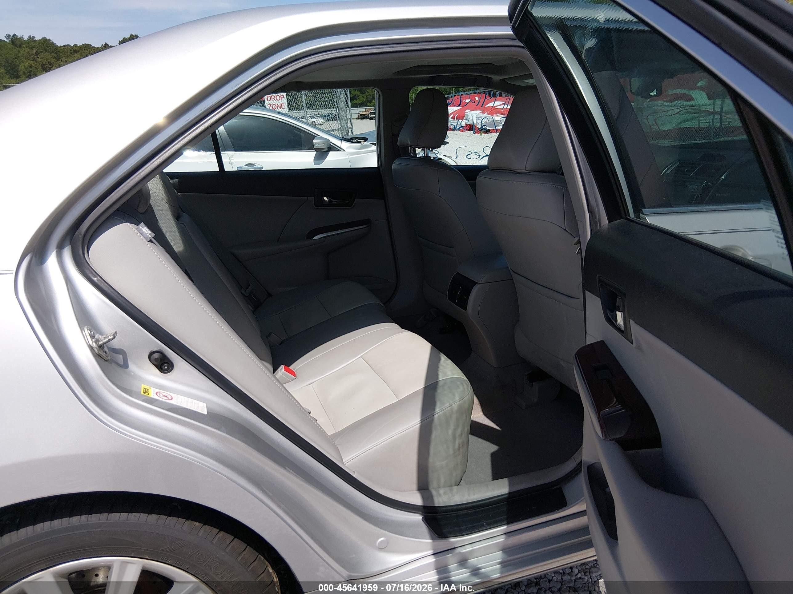 2012 Toyota Camry Xle V6 Silver vin: 4T1BK1FK8CU011113
