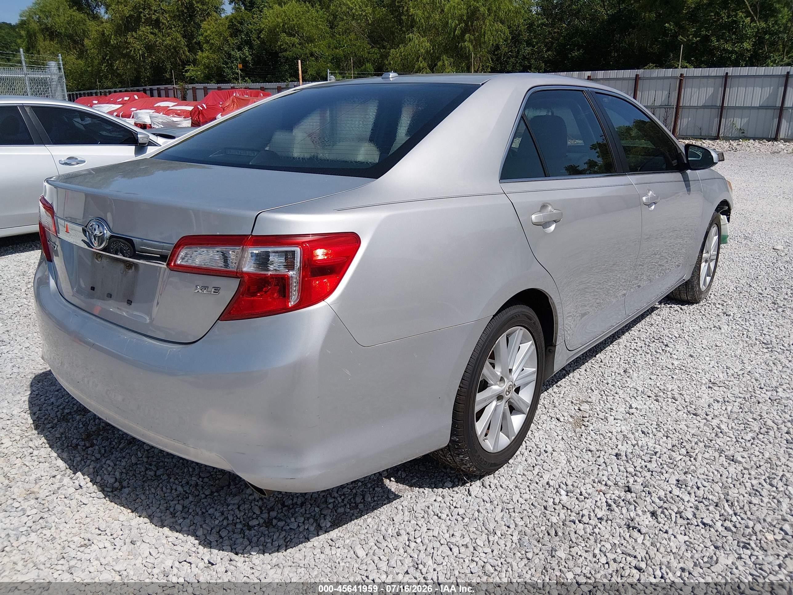 2012 Toyota Camry Xle V6 Silver vin: 4T1BK1FK8CU011113