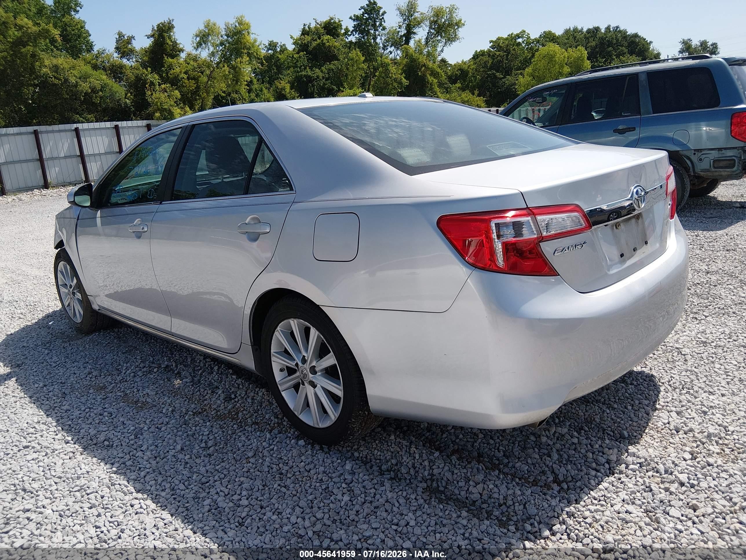 2012 Toyota Camry Xle V6 Silver vin: 4T1BK1FK8CU011113
