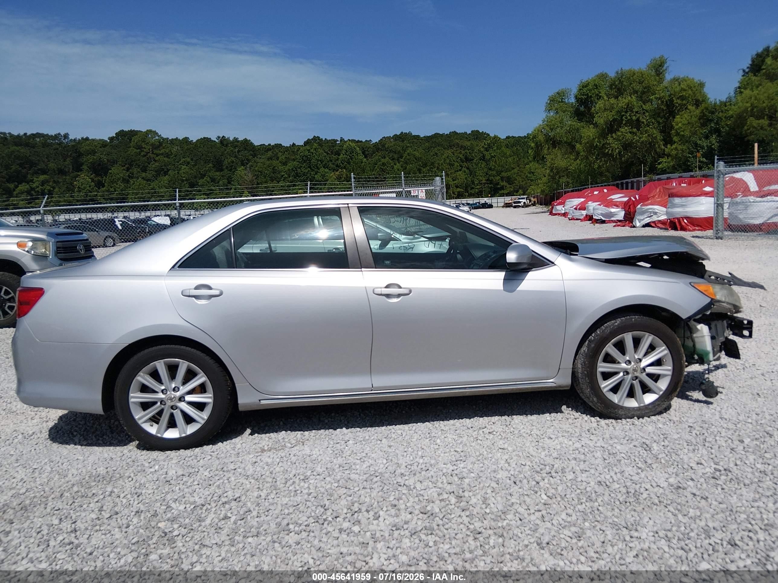 2012 Toyota Camry Xle V6 Silver vin: 4T1BK1FK8CU011113