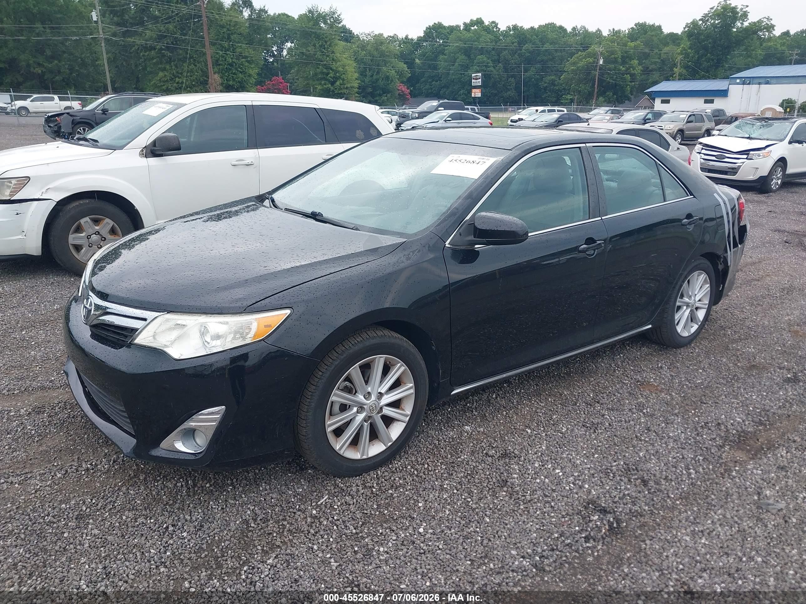 2012 Toyota Camry Xle V6 Black vin: 4T1BK1FK8CU018594