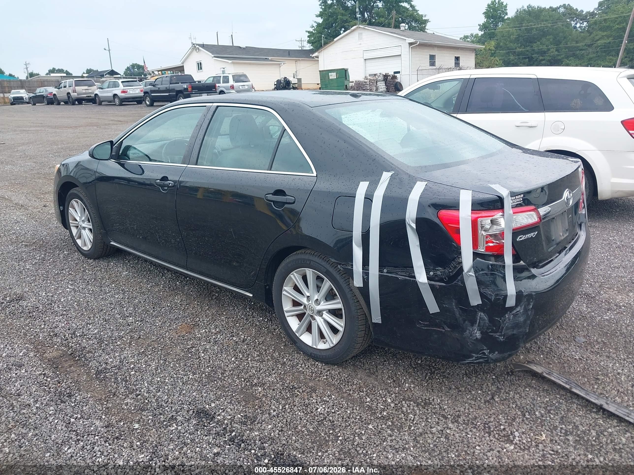 2012 Toyota Camry Xle V6 Black vin: 4T1BK1FK8CU018594