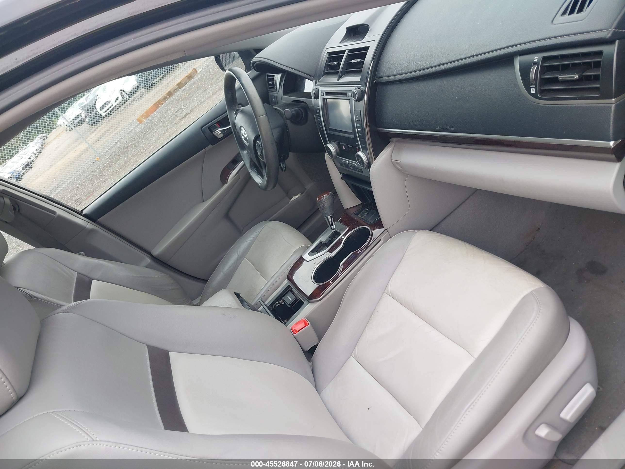 2012 Toyota Camry Xle V6 Black vin: 4T1BK1FK8CU018594