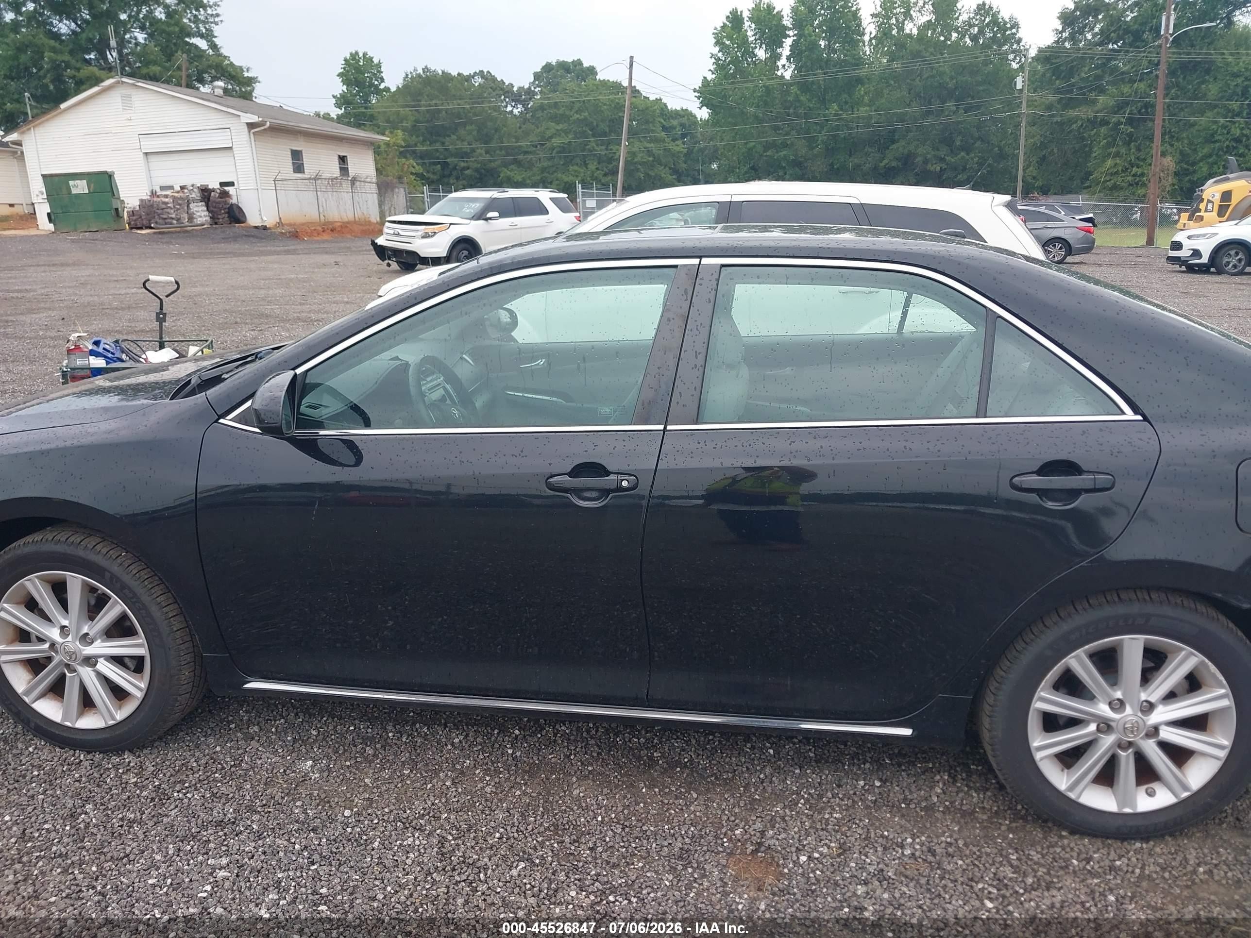2012 Toyota Camry Xle V6 Black vin: 4T1BK1FK8CU018594