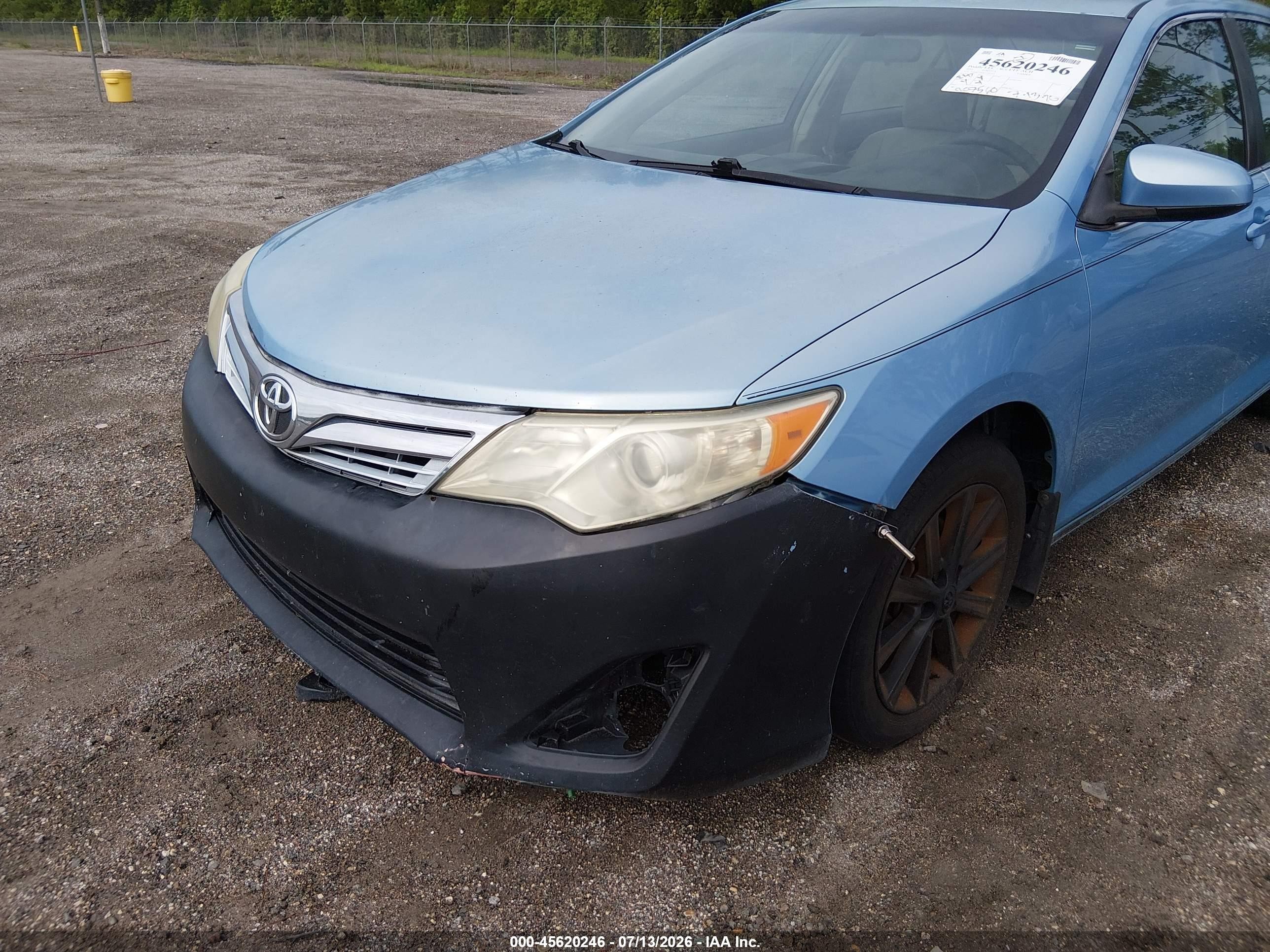 2012 Toyota Camry Xle V6 Blue vin: 4T1BK1FK8CU502443