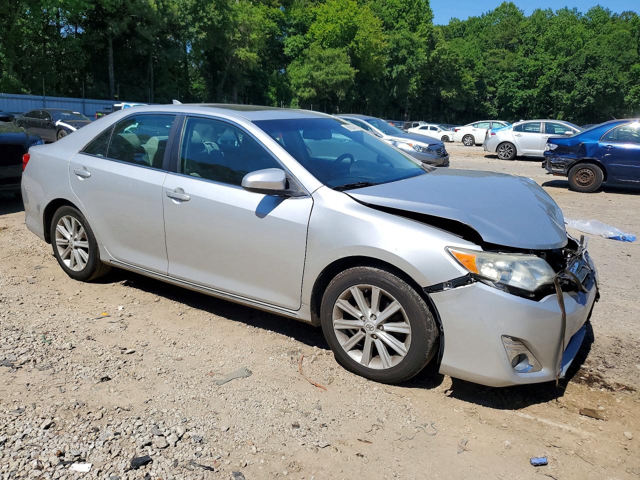 2012 Toyota Camry Xle V6 Silver vin: 4T1BK1FK8CU507190
