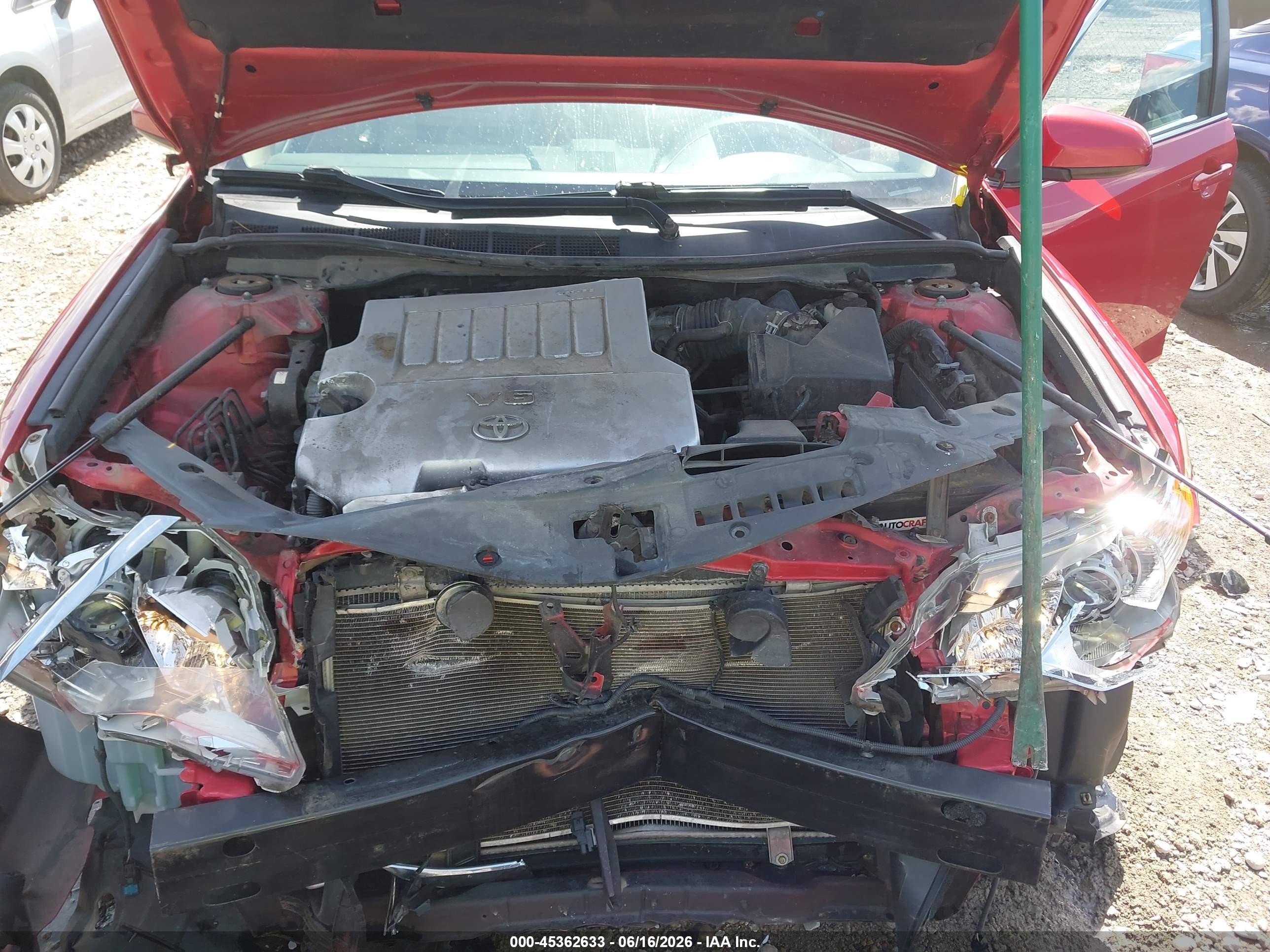 2012 Toyota Camry Xle V6 Red vin: 4T1BK1FK8CU516567
