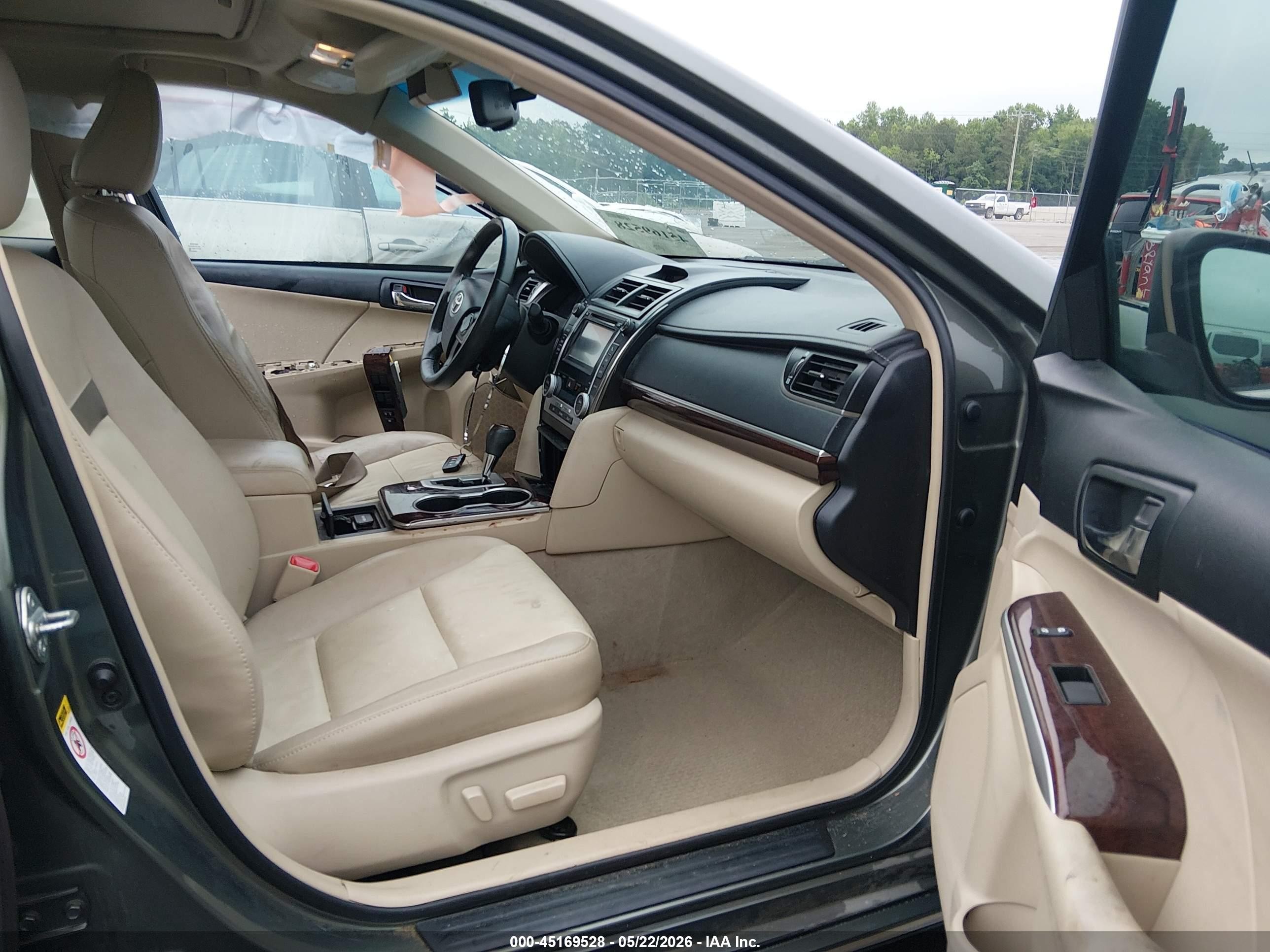 2012 Toyota Camry Xle V6 Gray vin: 4T1BK1FK8CU519419