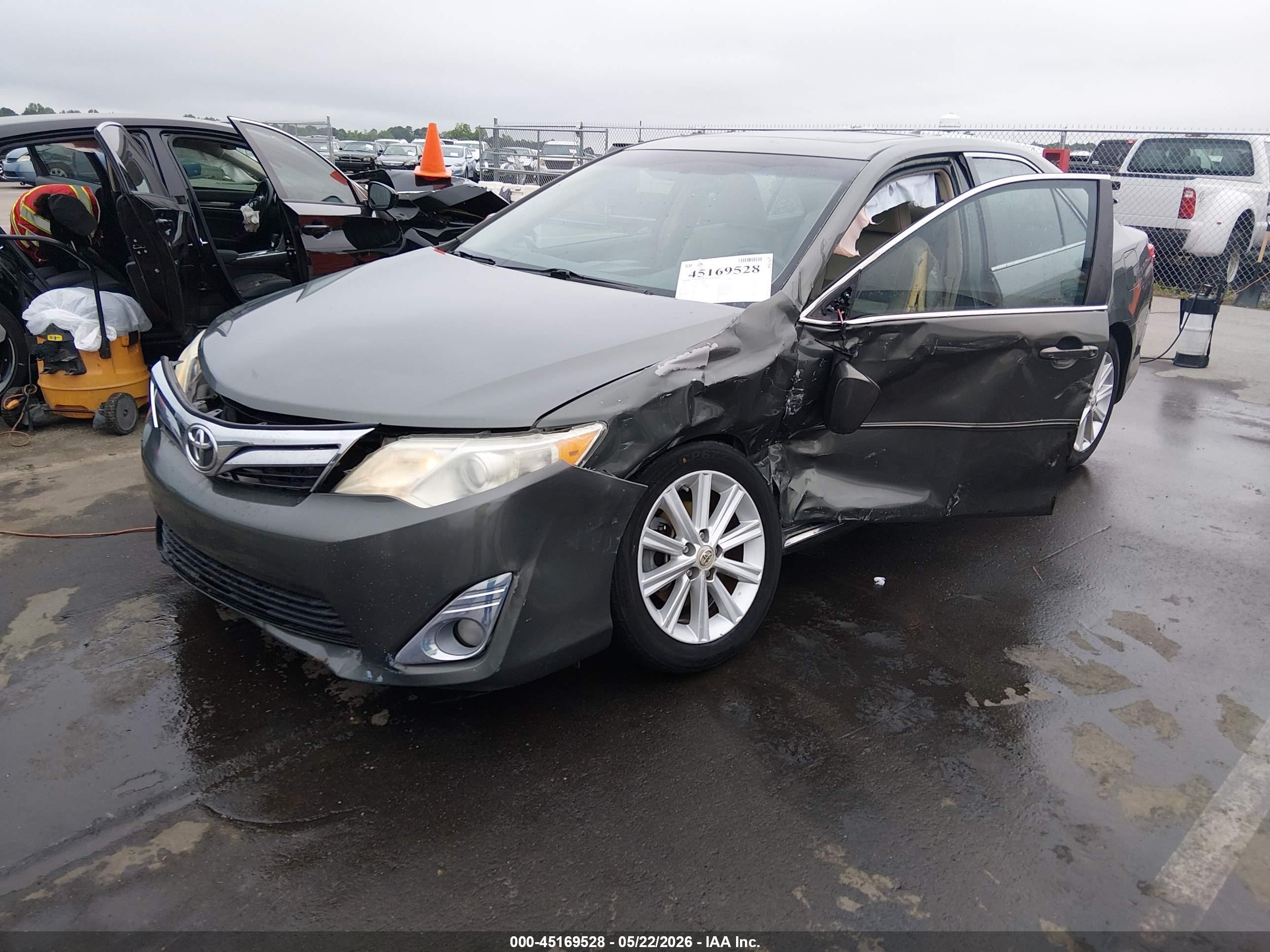 2012 Toyota Camry Xle V6 Gray vin: 4T1BK1FK8CU519419